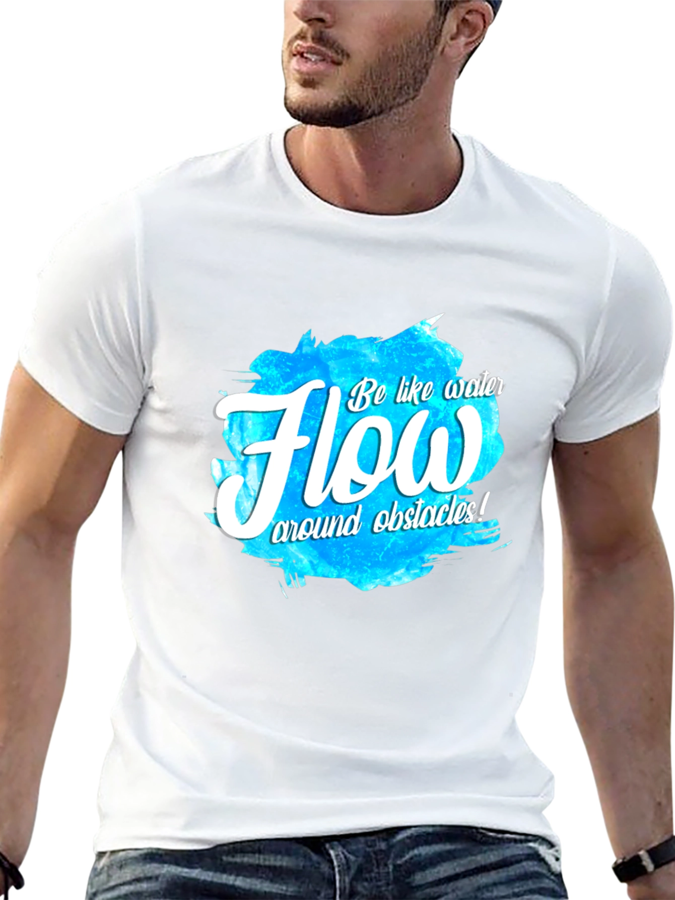 Flow Like Water T-Shirt - Inspirational Graphic Tee