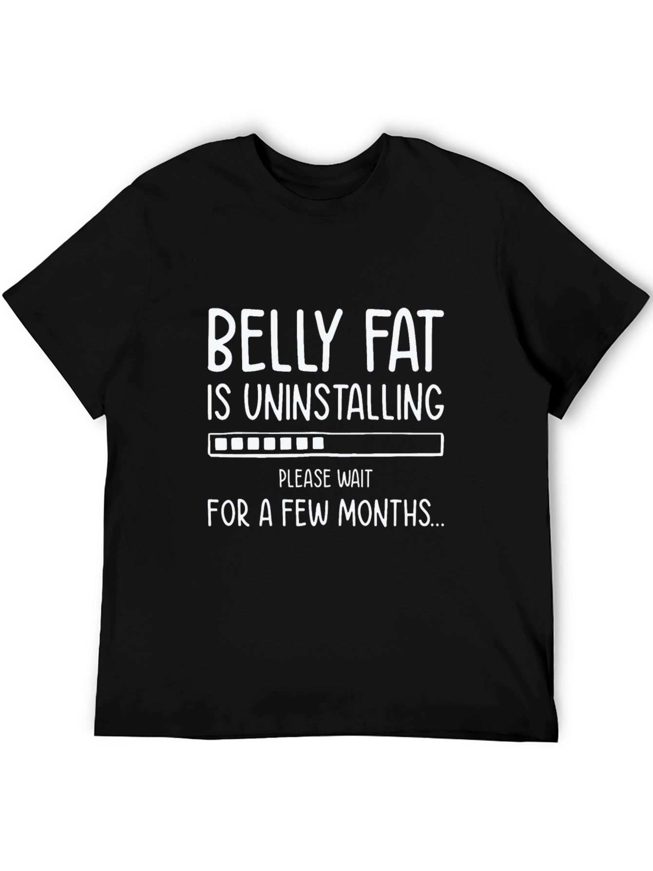 Funny Belly Fat Uninstalling Mens Graphic Tee
