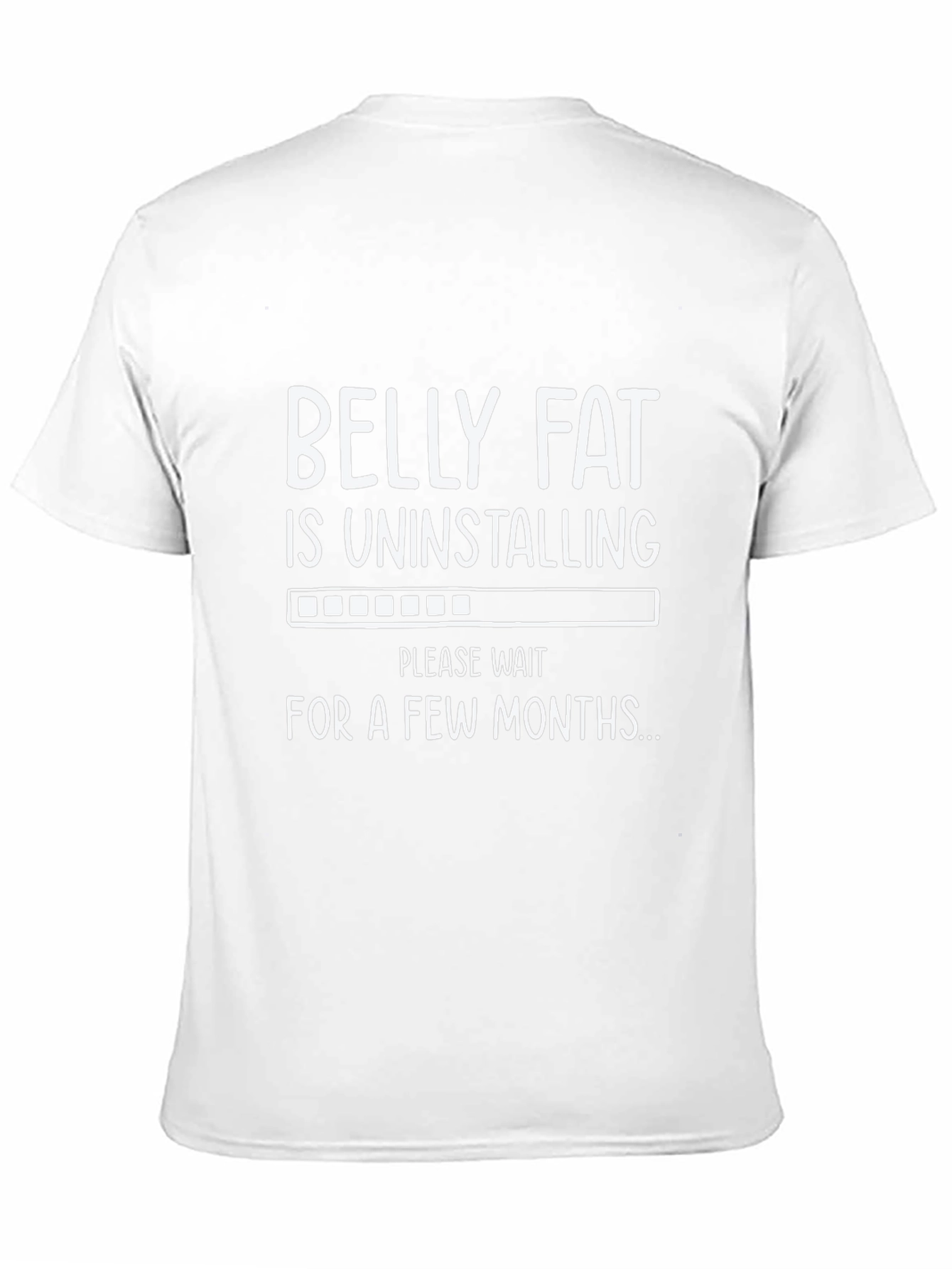 Funny Belly Fat Uninstalling Mens Graphic Tee