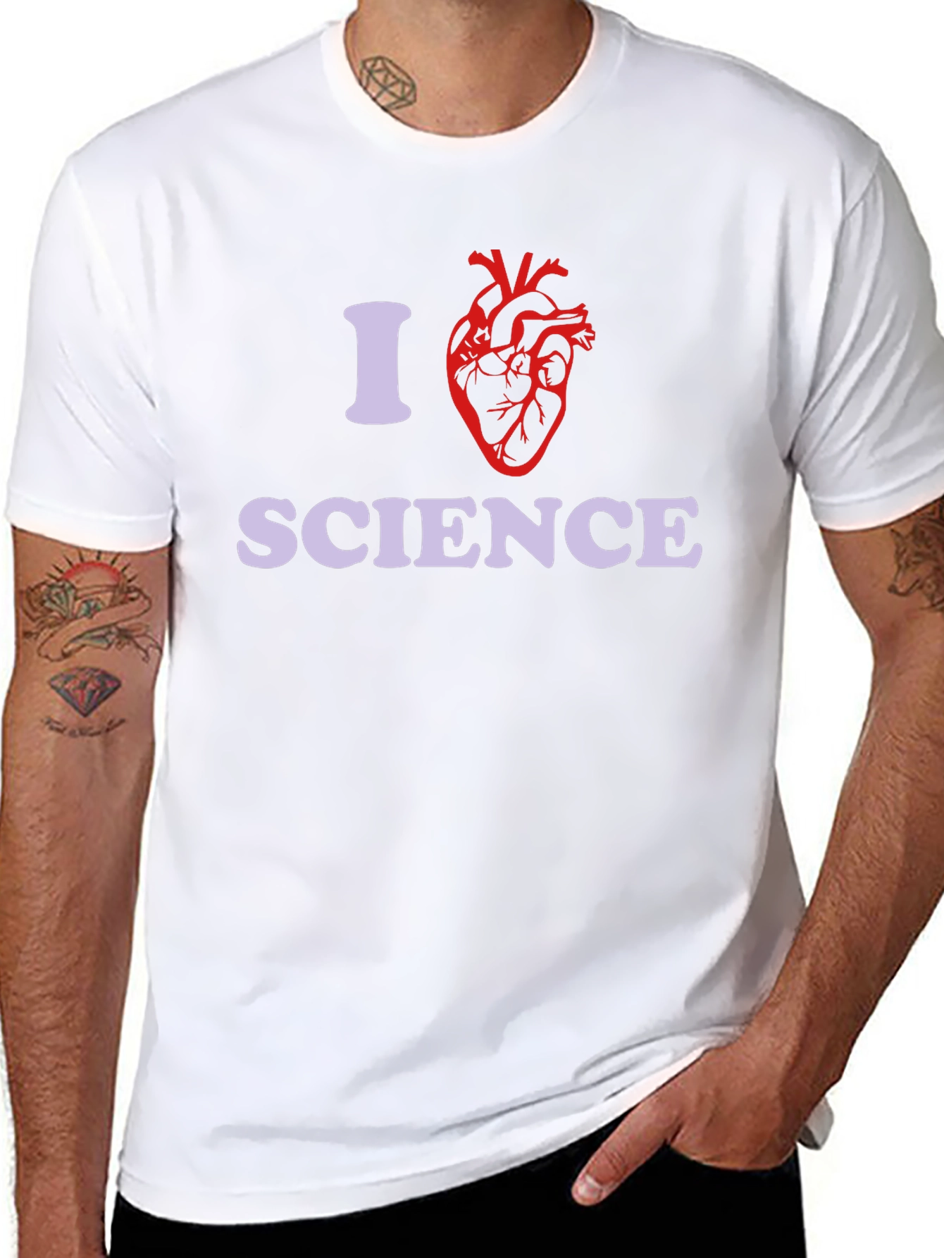 I Heart Science T-Shirt - Funny Science Lover Tee