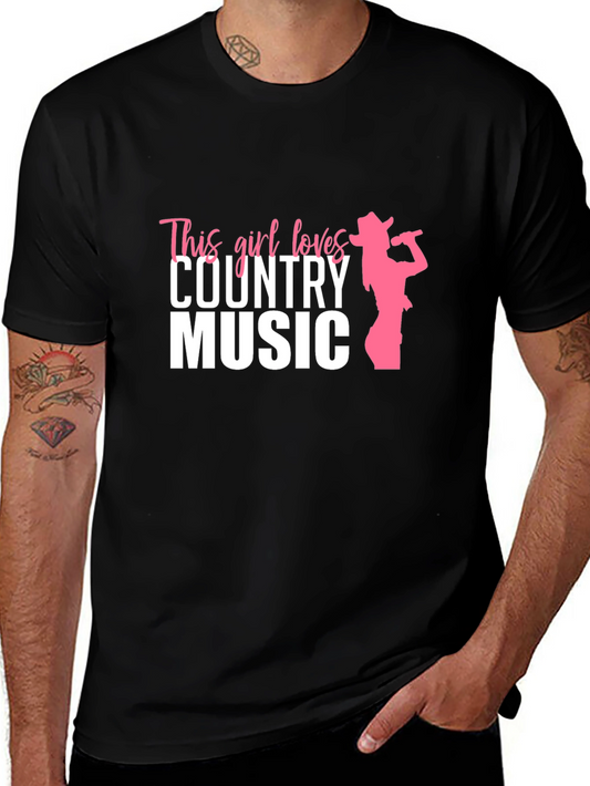 Country Music Lover Tee - This Girl Loves Country Music T-Shirt