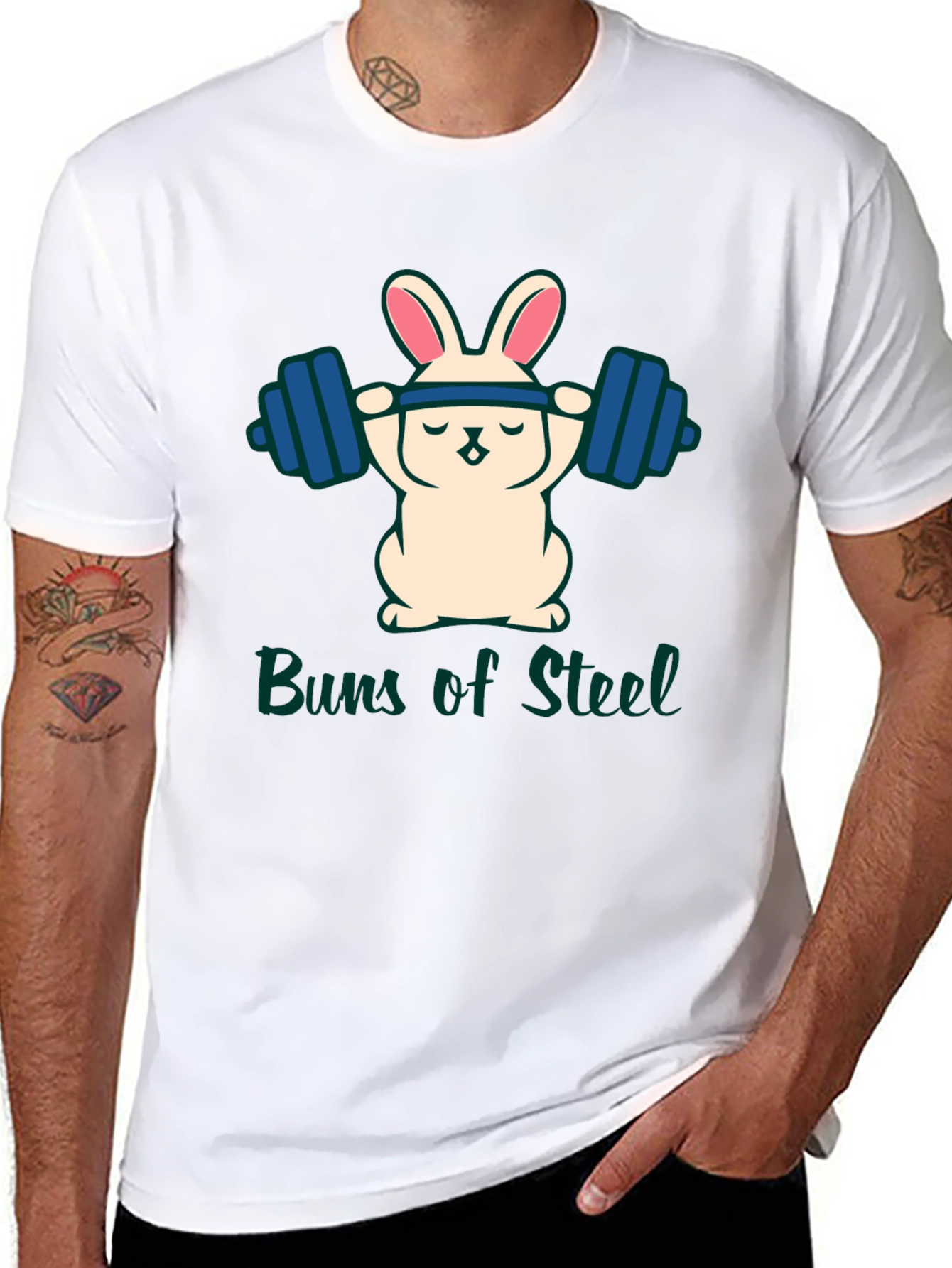 Buns of Steel Bunny T-Shirt