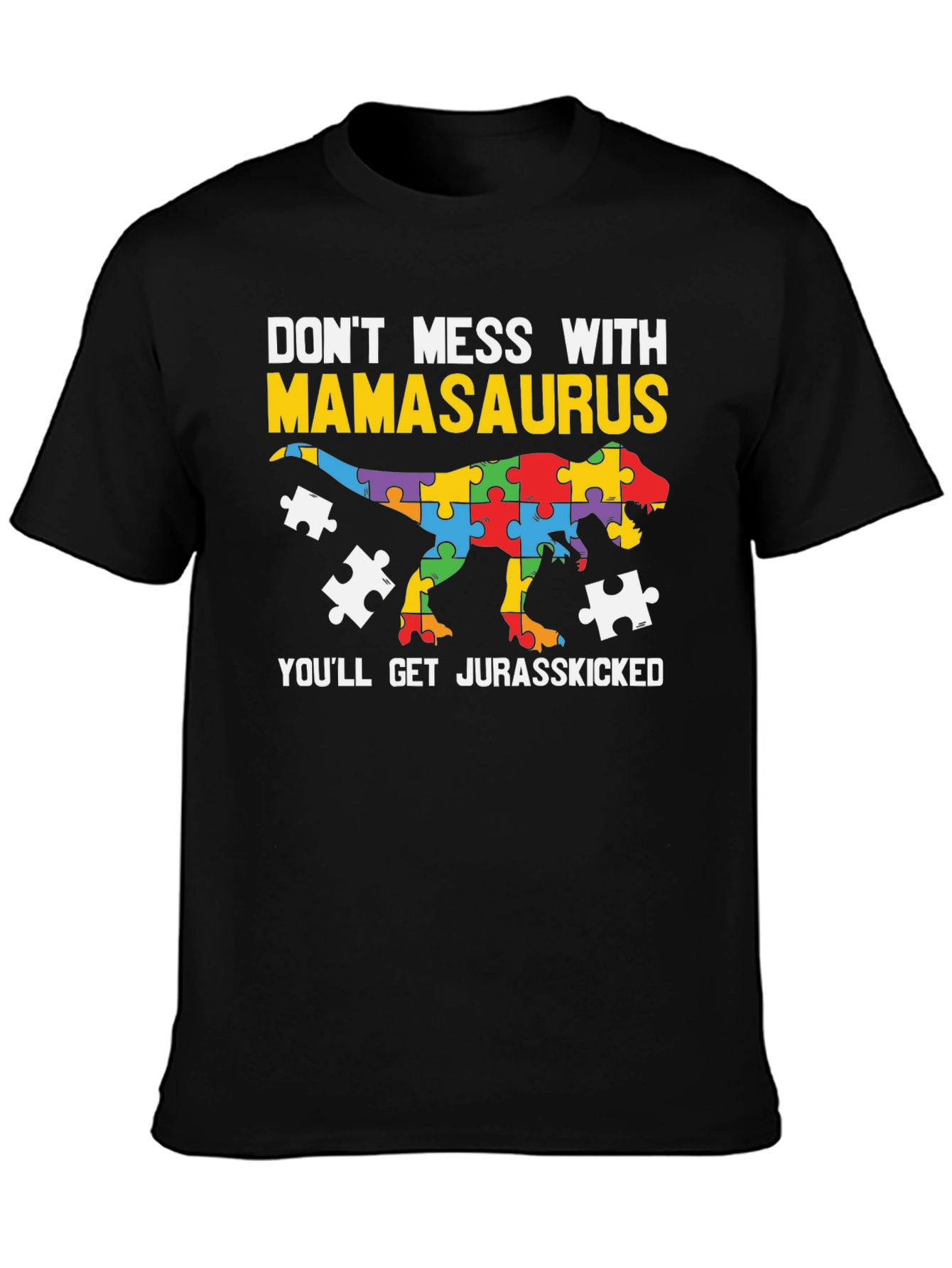 Mamasaurus Autism Awareness T-Shirt