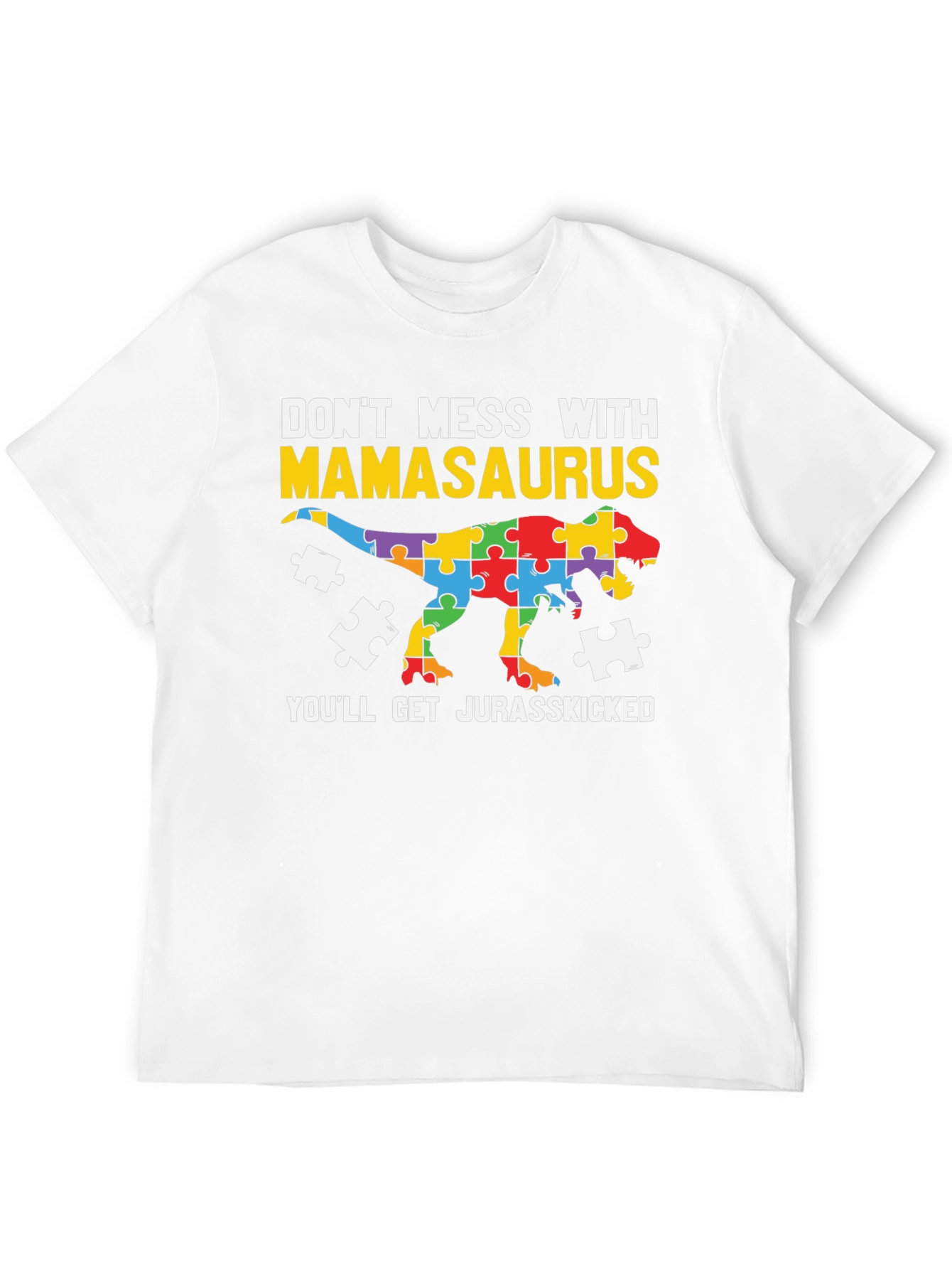 Mamasaurus Autism Awareness T-Shirt