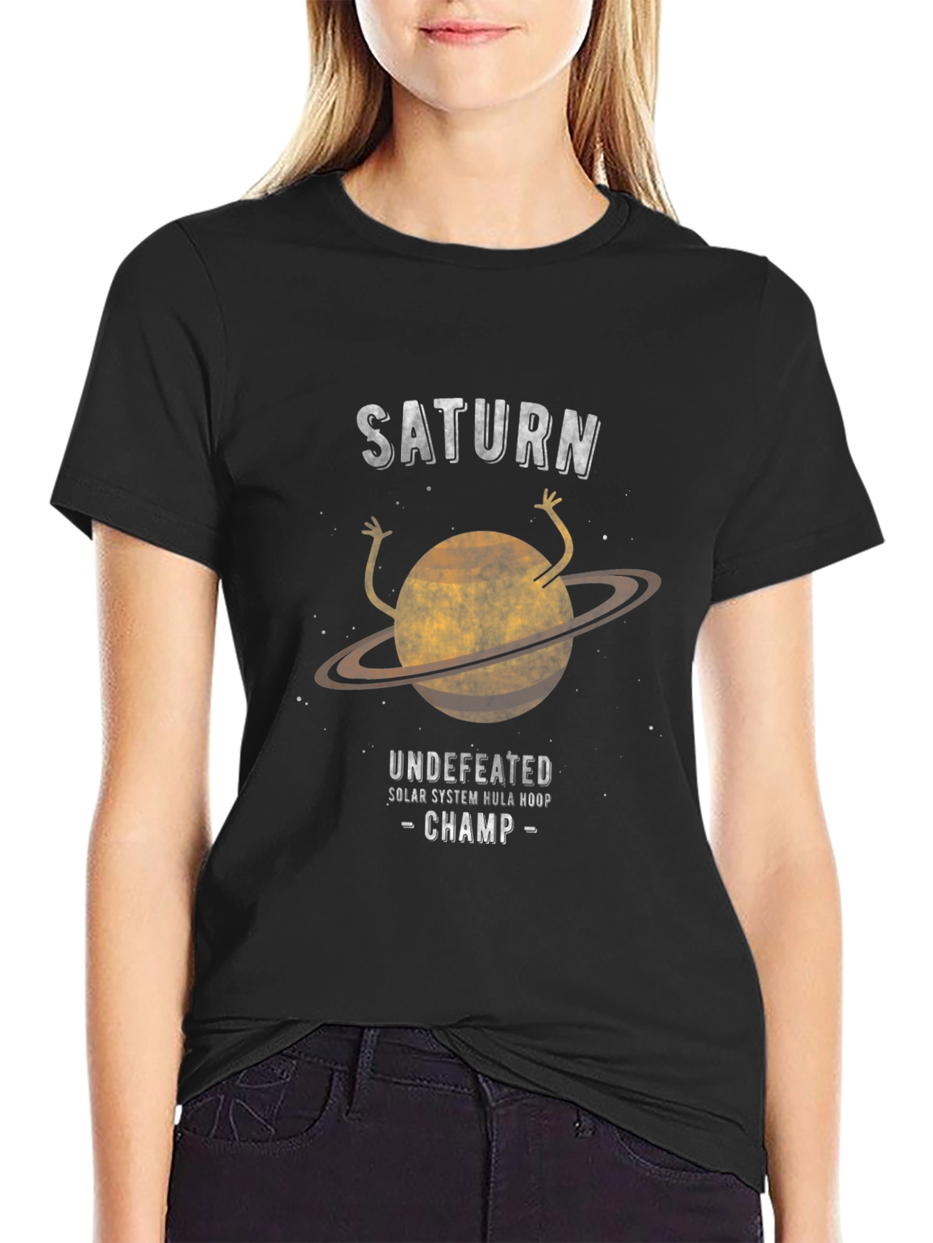 Saturn Undefeated Hula Hoop Champ Graphic Tee