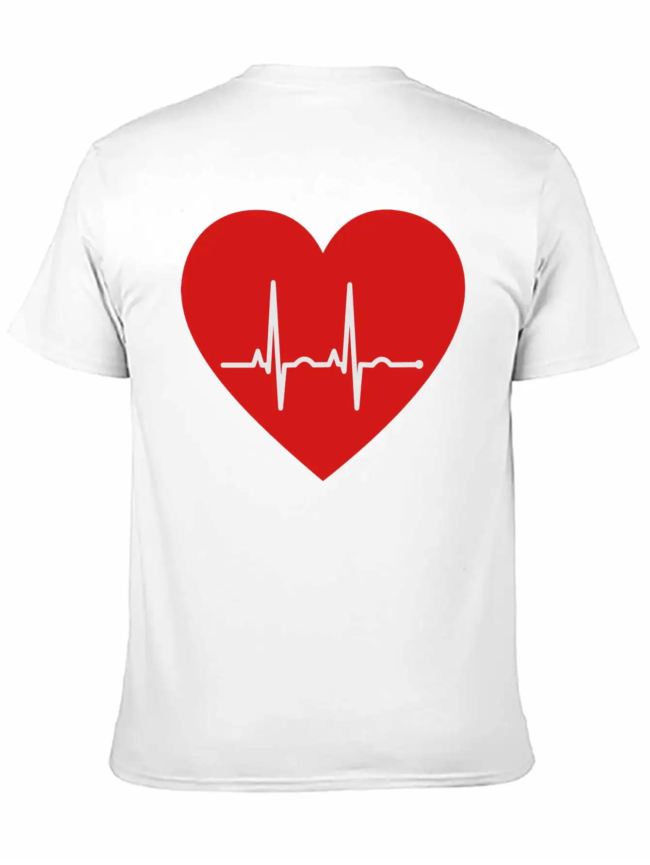EKG Heart Unisex Casual T-Shirt – Clean Design For Daily Comfort
