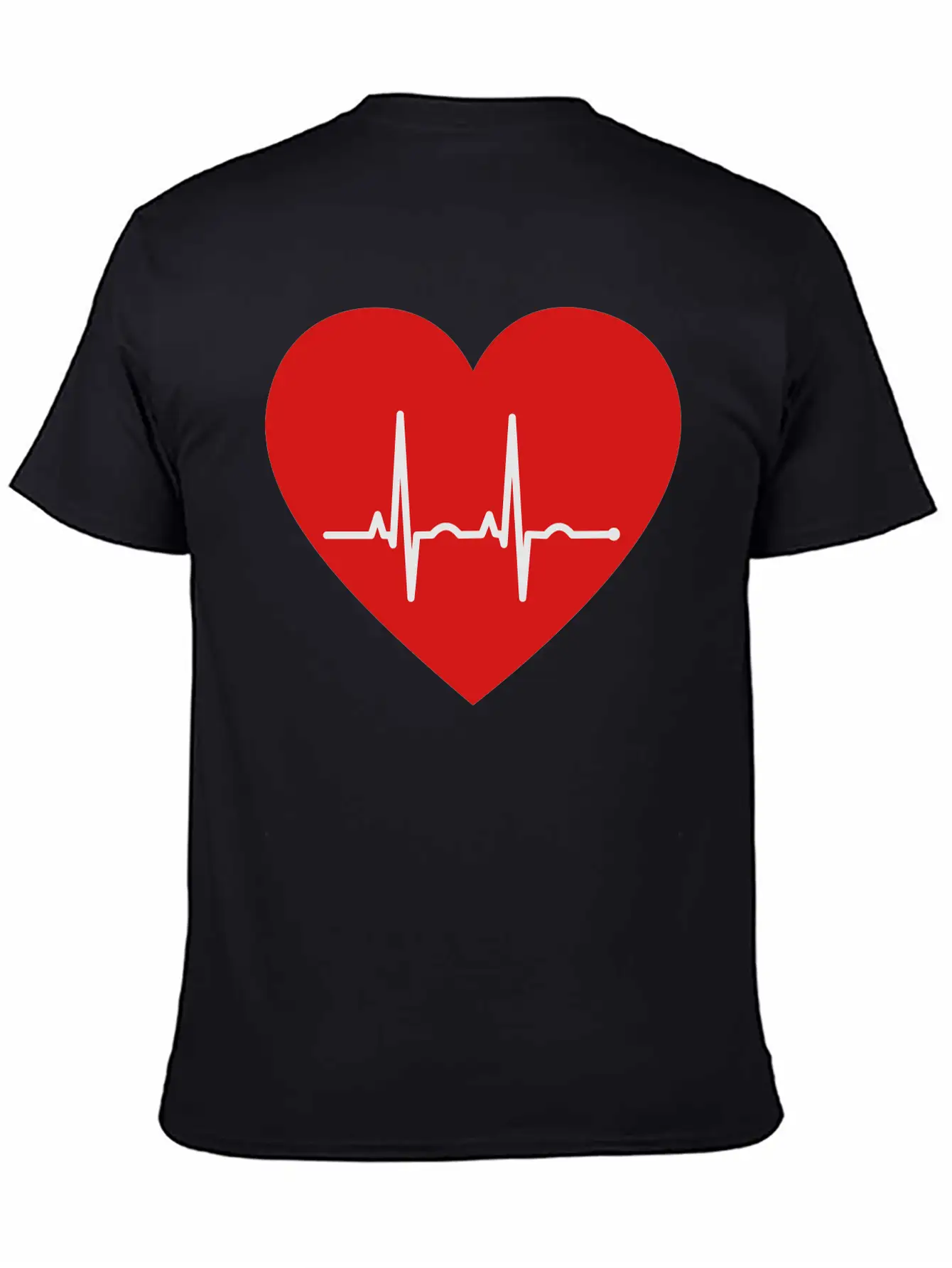 EKG Heart Unisex Casual T-Shirt – Clean Design For Daily Comfort