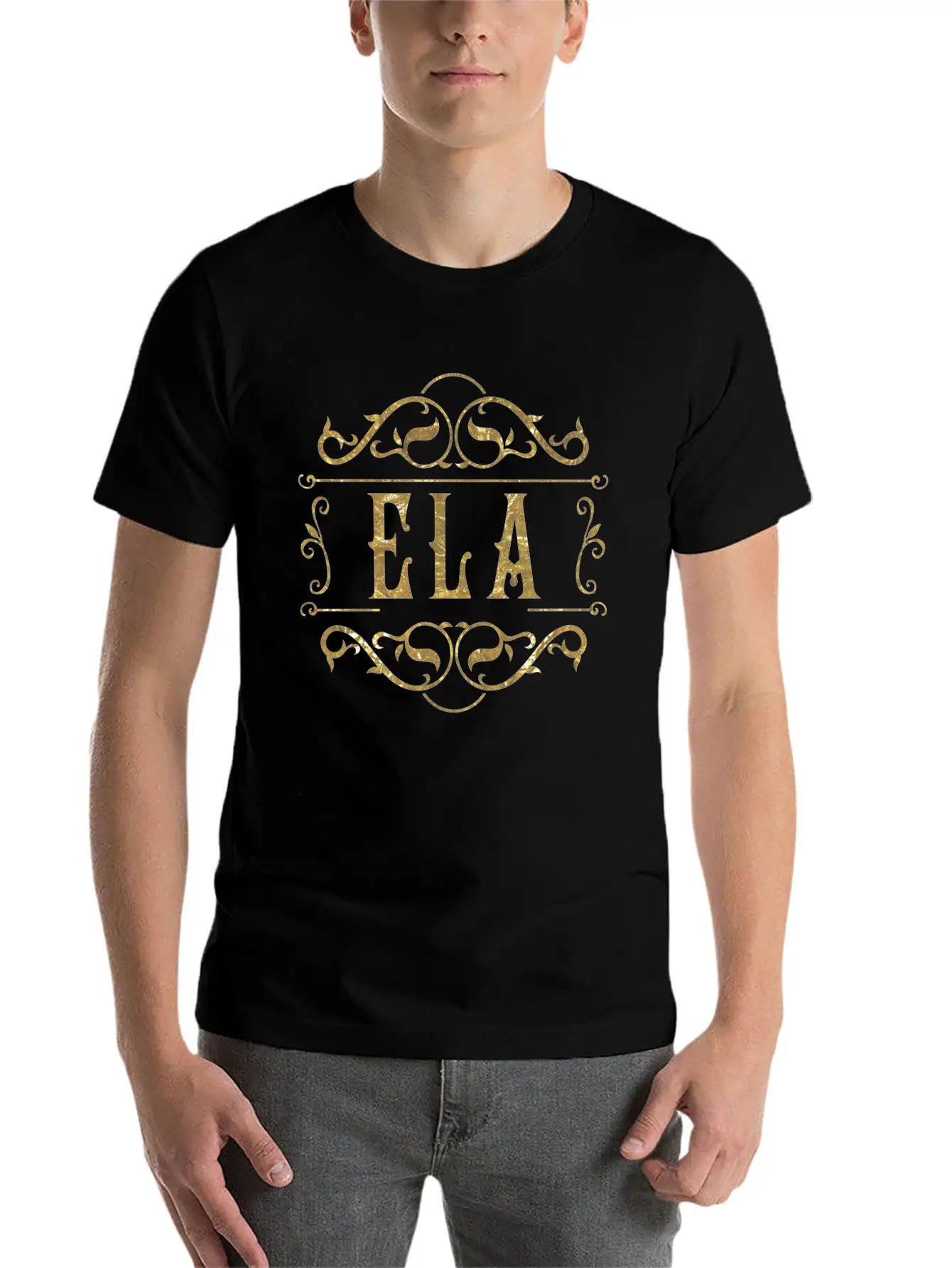 Ela Gold Unisex Casual T-Shirt – Clean Design For Daily Comfort
