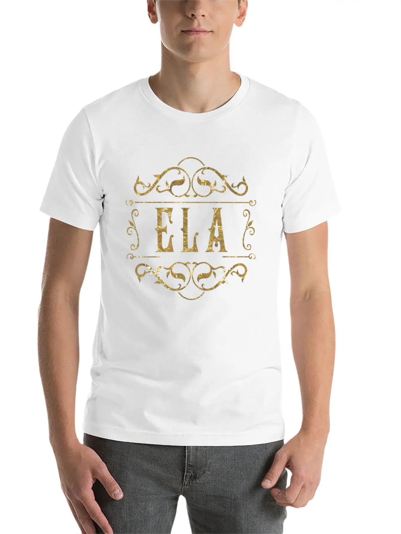 Ela Gold Unisex Casual T-Shirt – Clean Design For Daily Comfort