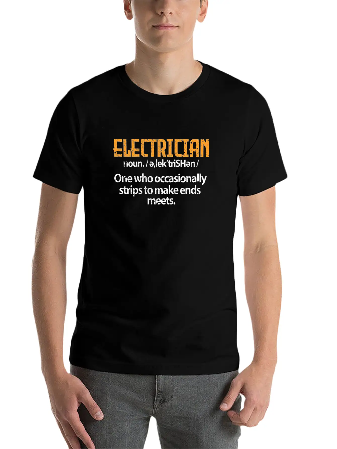 Electrician Definition Unisex Casual T-Shirt – Clean Design For Daily Comfort
