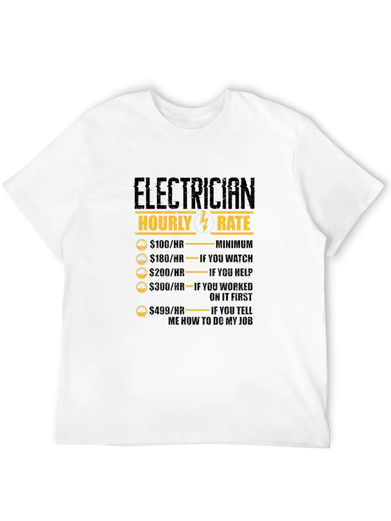 Electrician Hourly Rate Unisex Casual T-Shirt – Clean Design For Daily Comfort