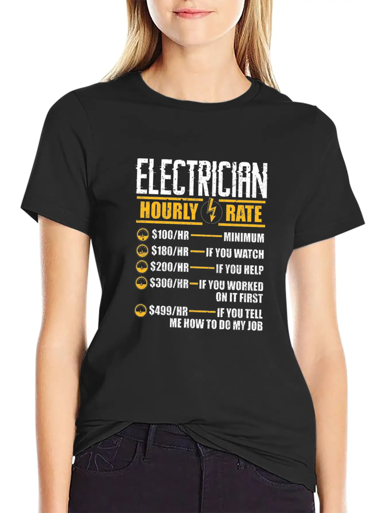 Electrician Hourly Rate Unisex Casual T-Shirt – Clean Design For Daily Comfort