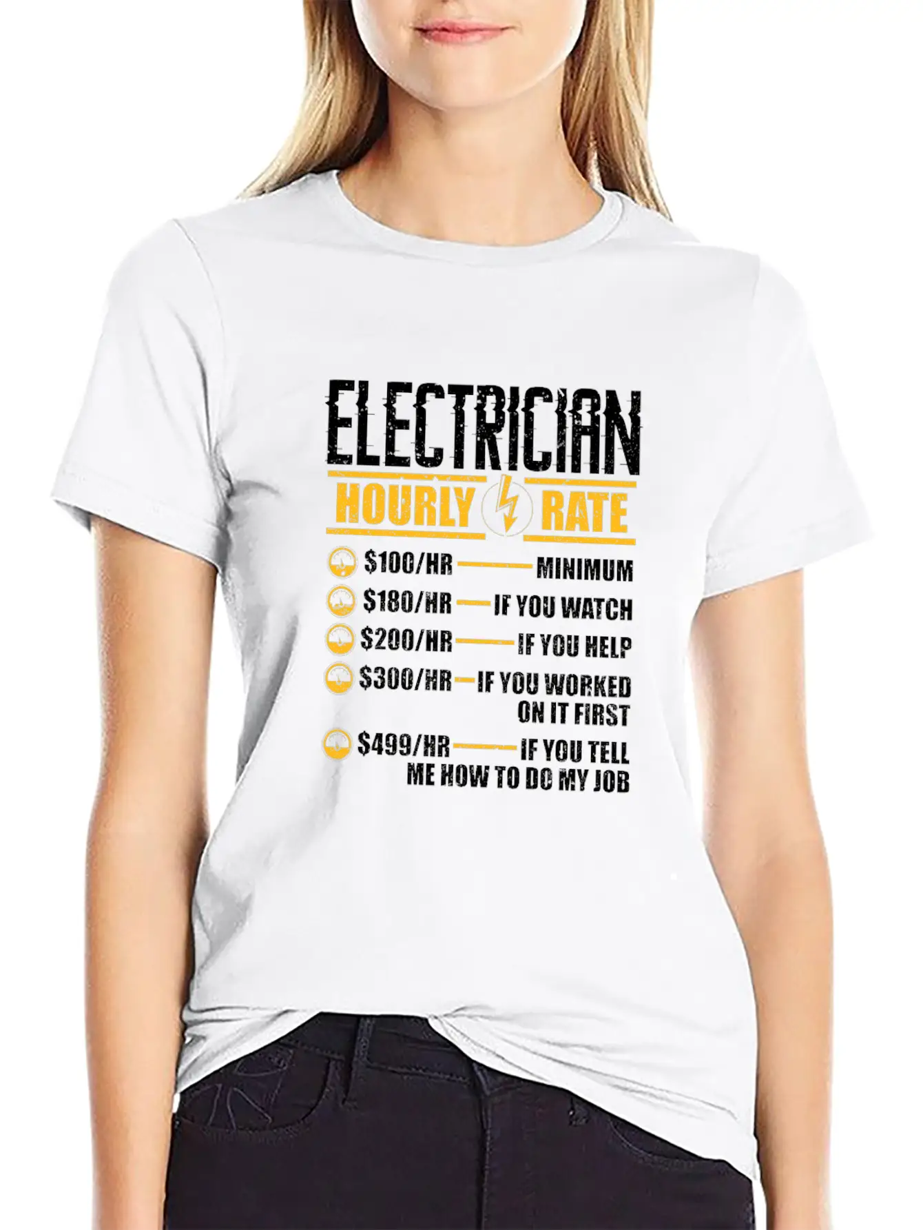 Electrician Hourly Rate Unisex Casual T-Shirt – Clean Design For Daily Comfort