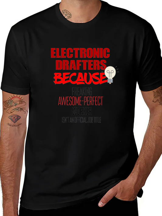 Electronic Drafters Unisex Casual T-Shirt – Clean Design For Daily Comfort