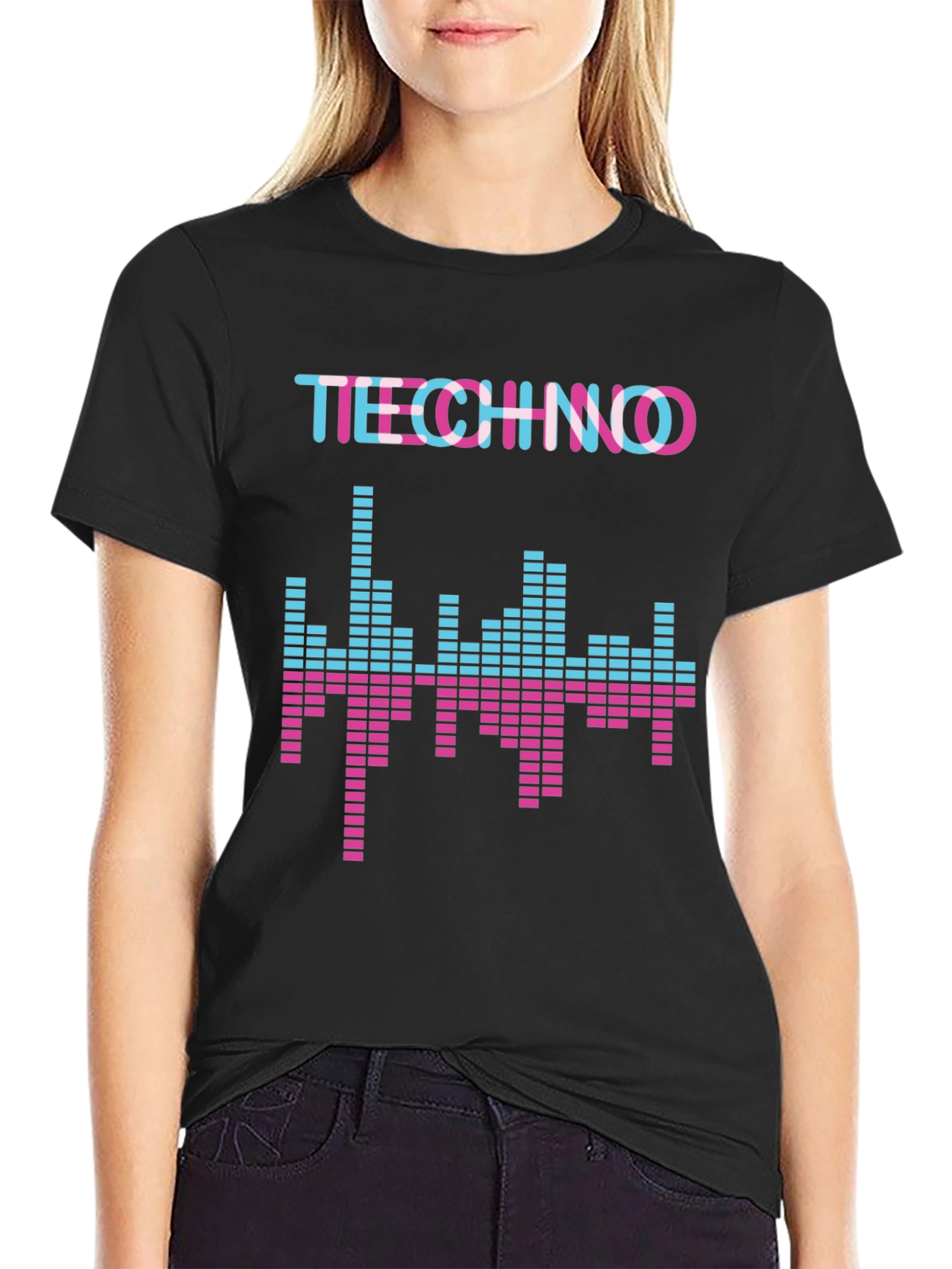 Techno Music Equalizer Graphic T-Shirt