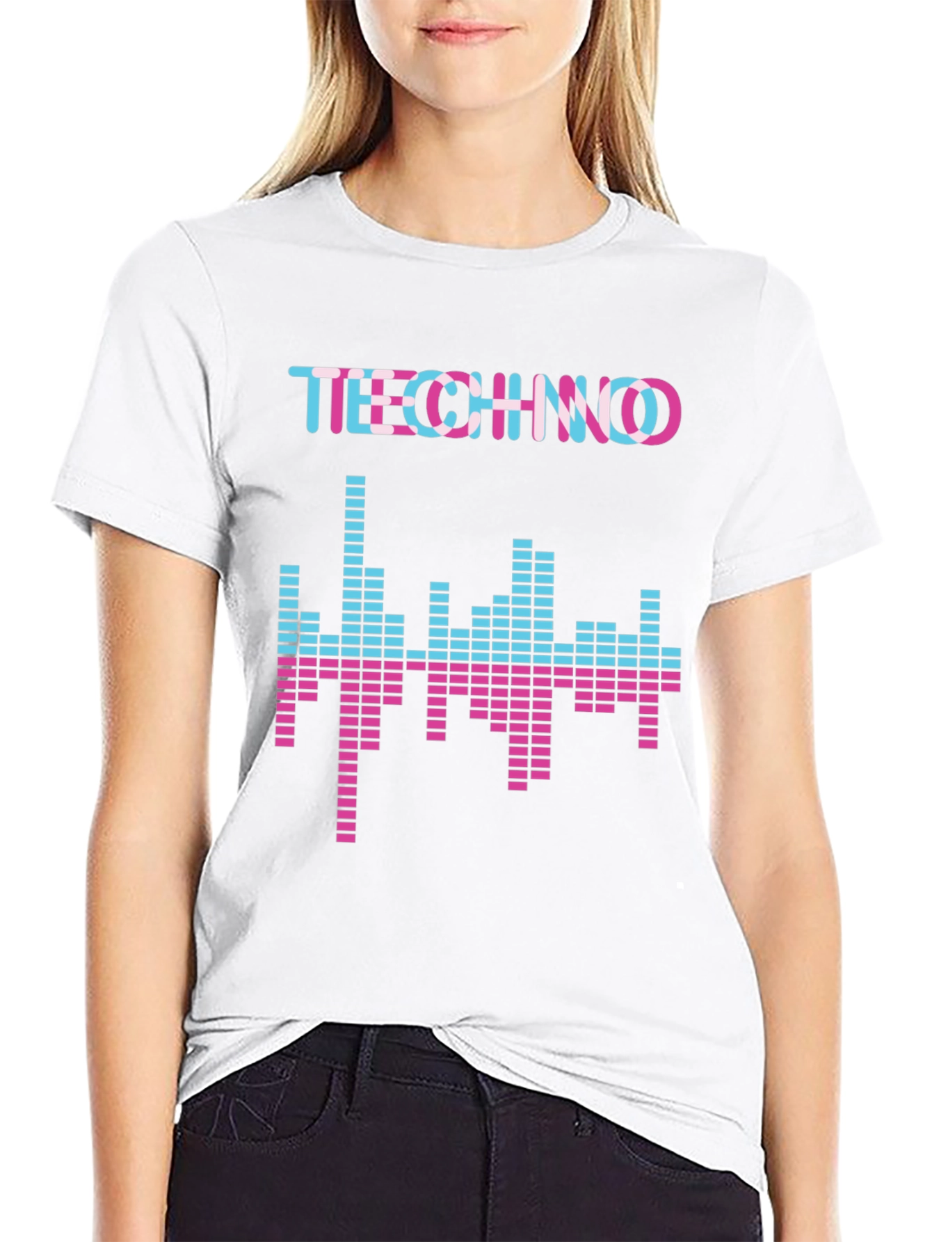Techno Music Equalizer Graphic T-Shirt