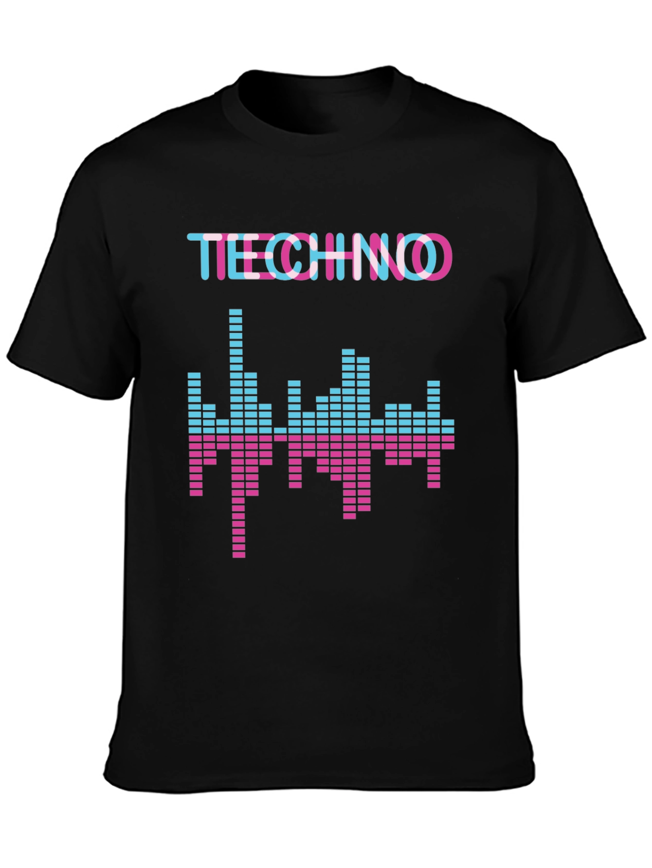Techno Music Equalizer Graphic T-Shirt