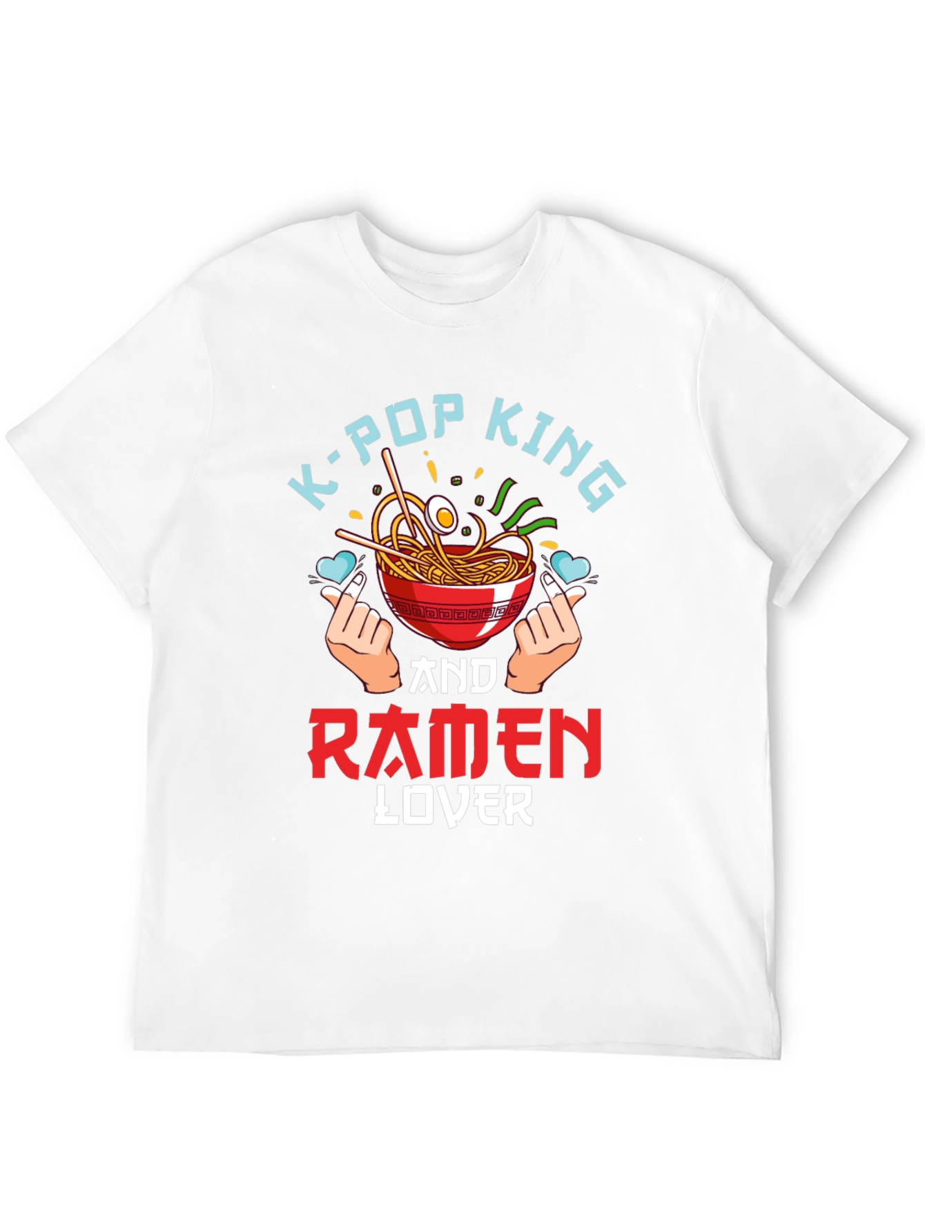 K-Pop King Ramen Lover Black T-Shirt