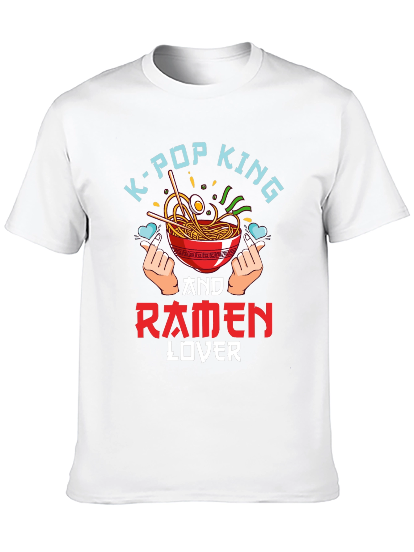 K-Pop King Ramen Lover Black T-Shirt