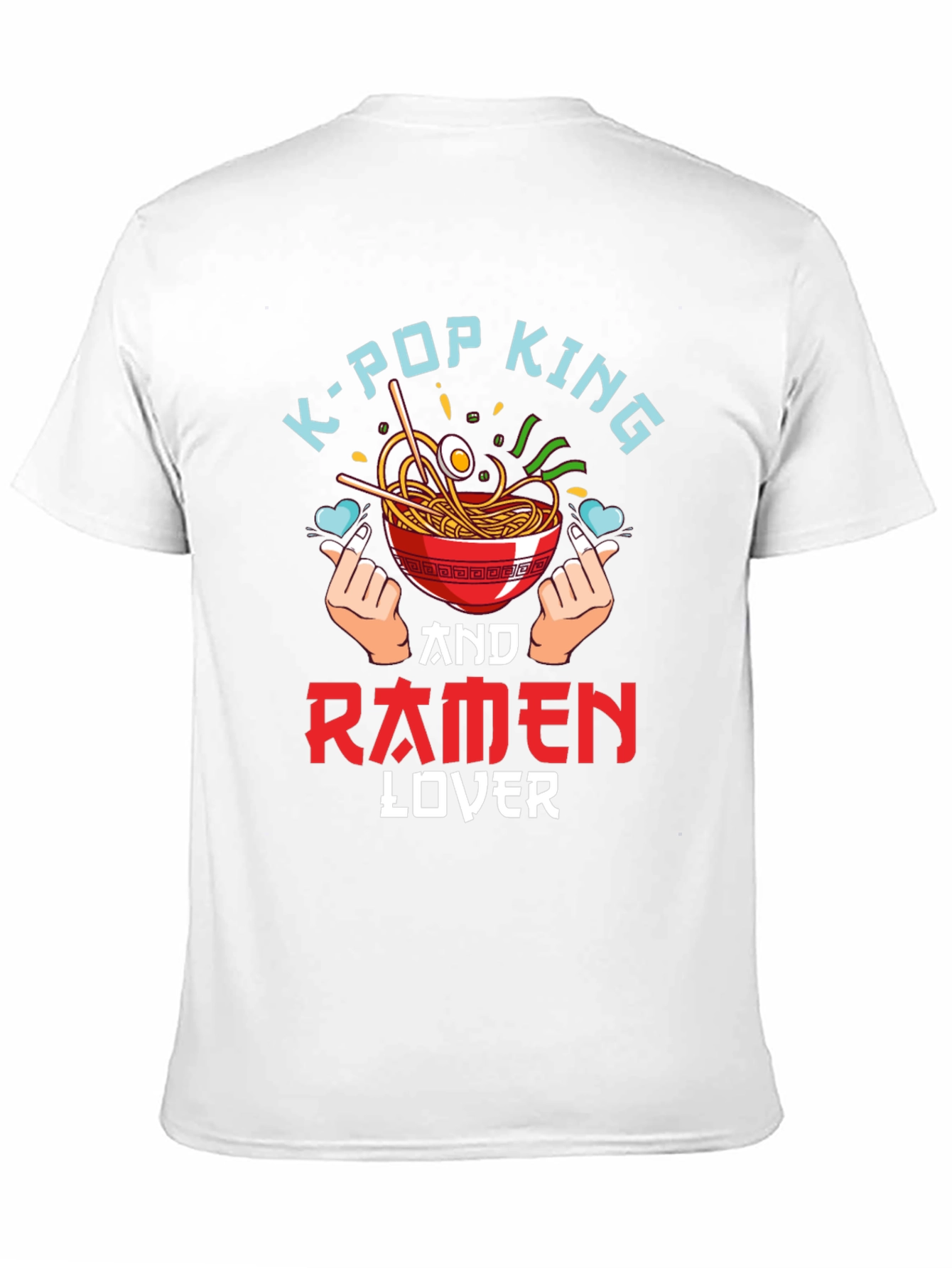 K-Pop King Ramen Lover Black T-Shirt