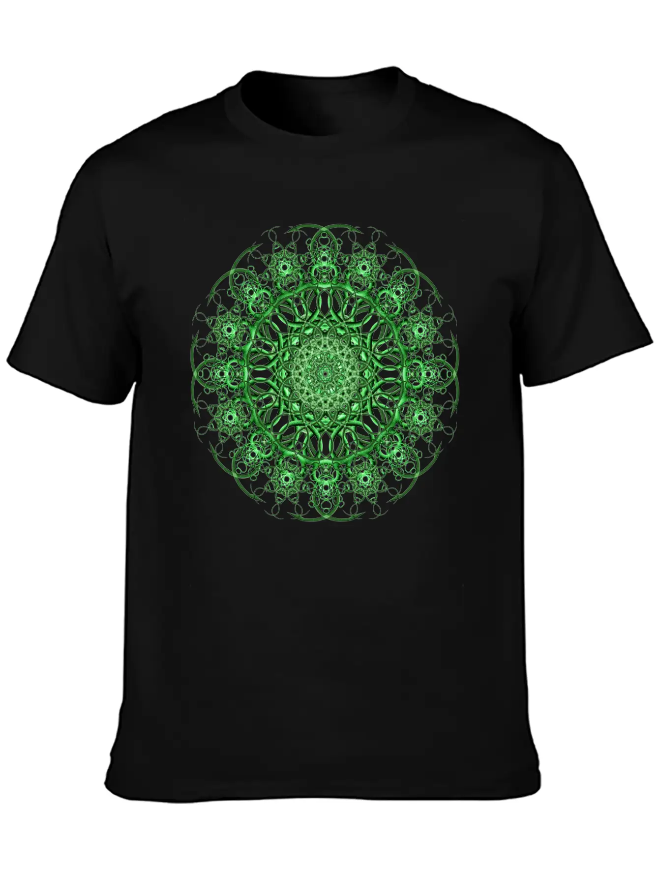 Emerald Eye Mandala Unisex Casual T-Shirt – Clean Design For Daily Comfort