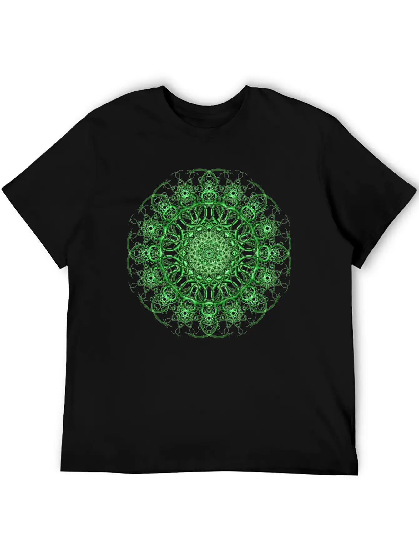 Emerald Eye Mandala Unisex Casual T-Shirt – Clean Design For Daily Comfort