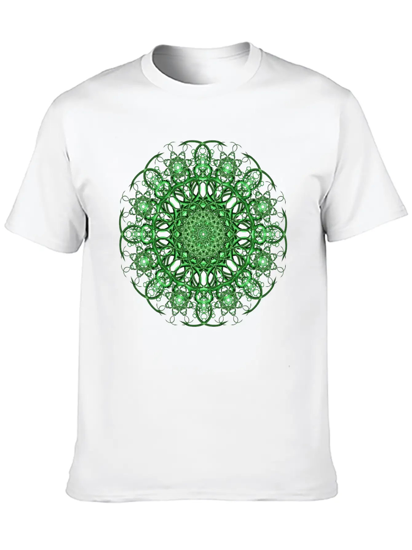 Emerald Eye Mandala Unisex Casual T-Shirt – Clean Design For Daily Comfort