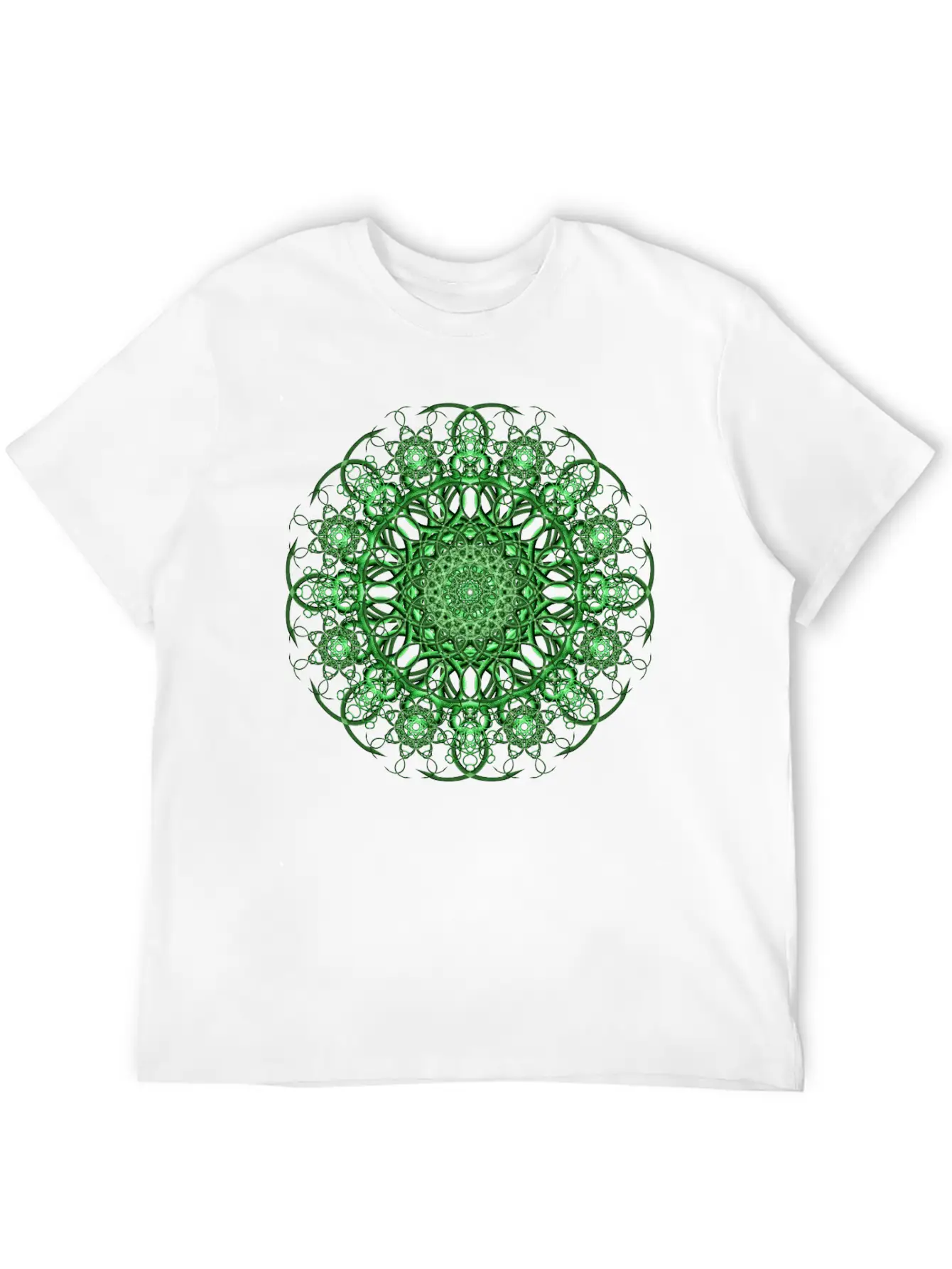 Emerald Eye Mandala Unisex Casual T-Shirt – Clean Design For Daily Comfort