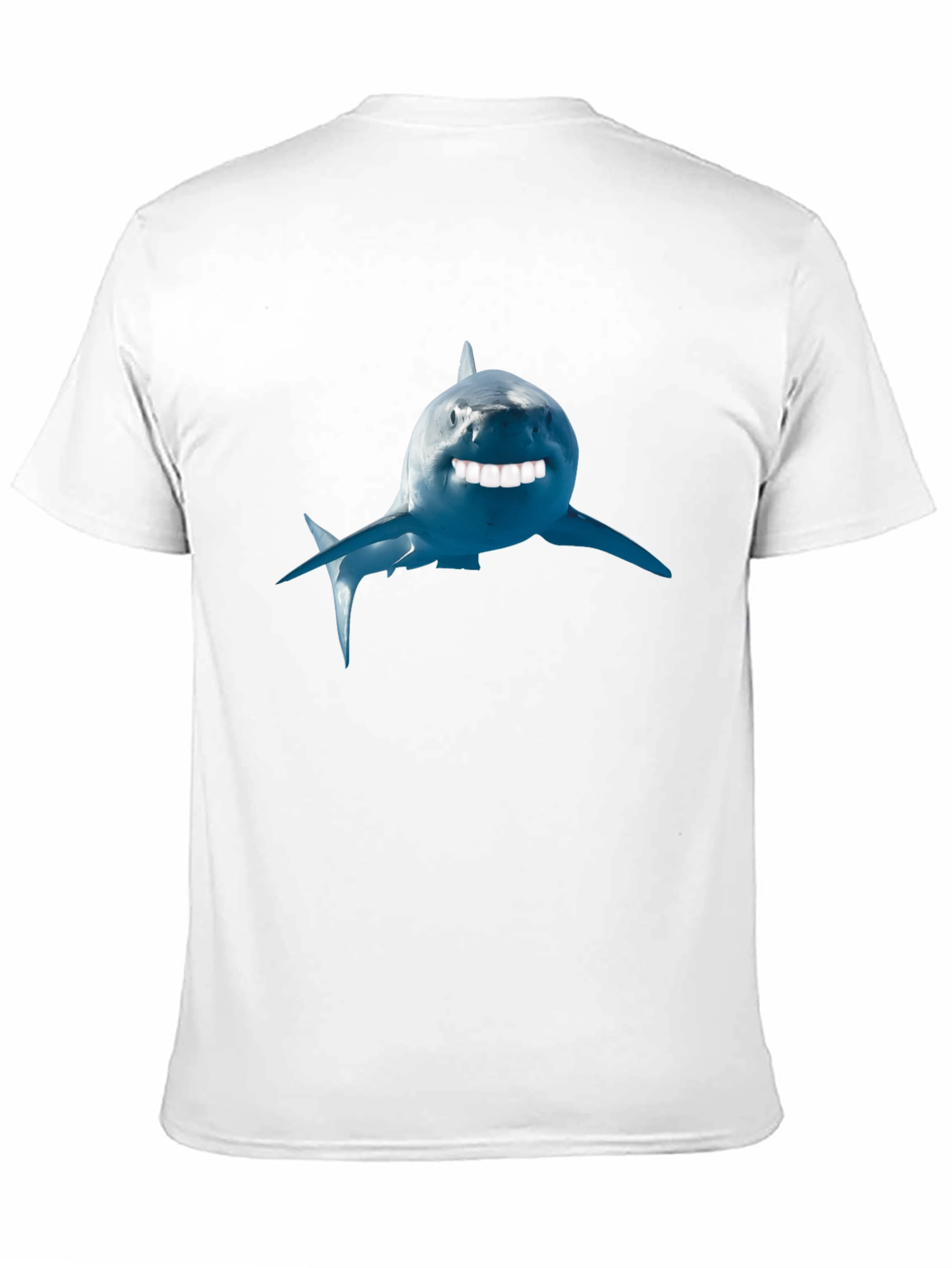 Funny Shark Graphic Tee - Black Cotton T-Shirt