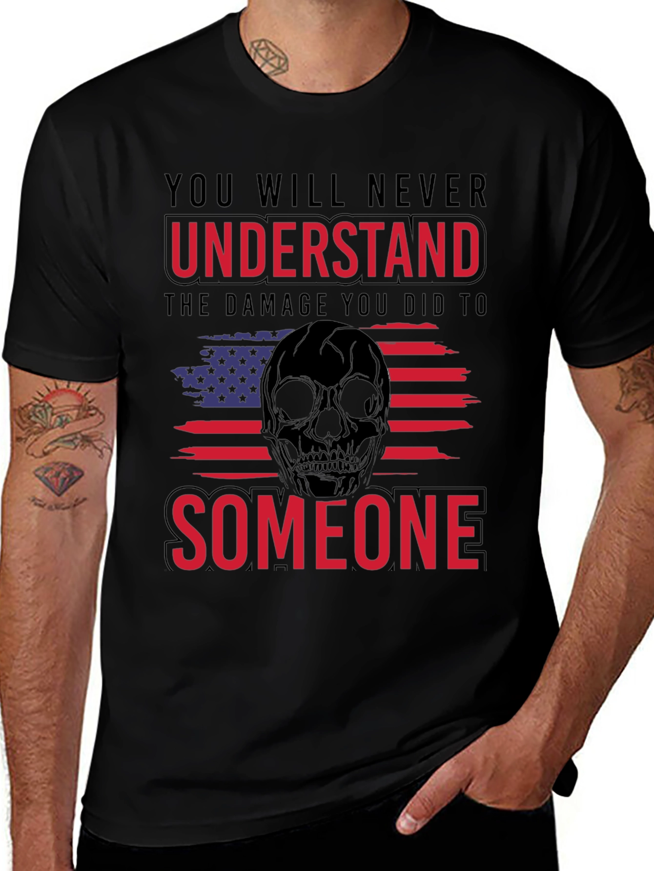 Skull Flag T-Shirt: Never Understand Someone Tee