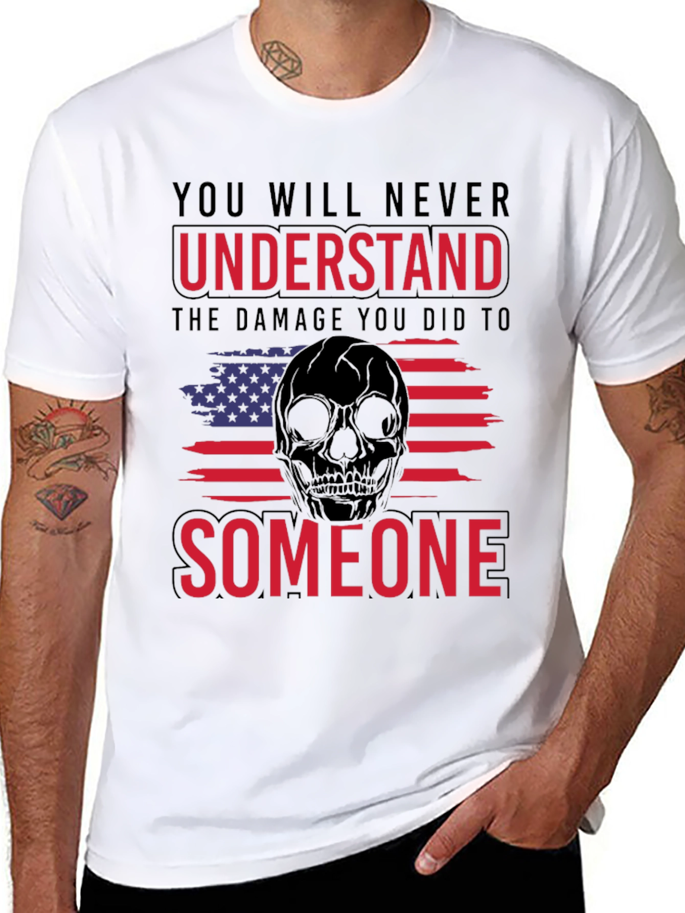 Skull Flag T-Shirt: Never Understand Someone Tee
