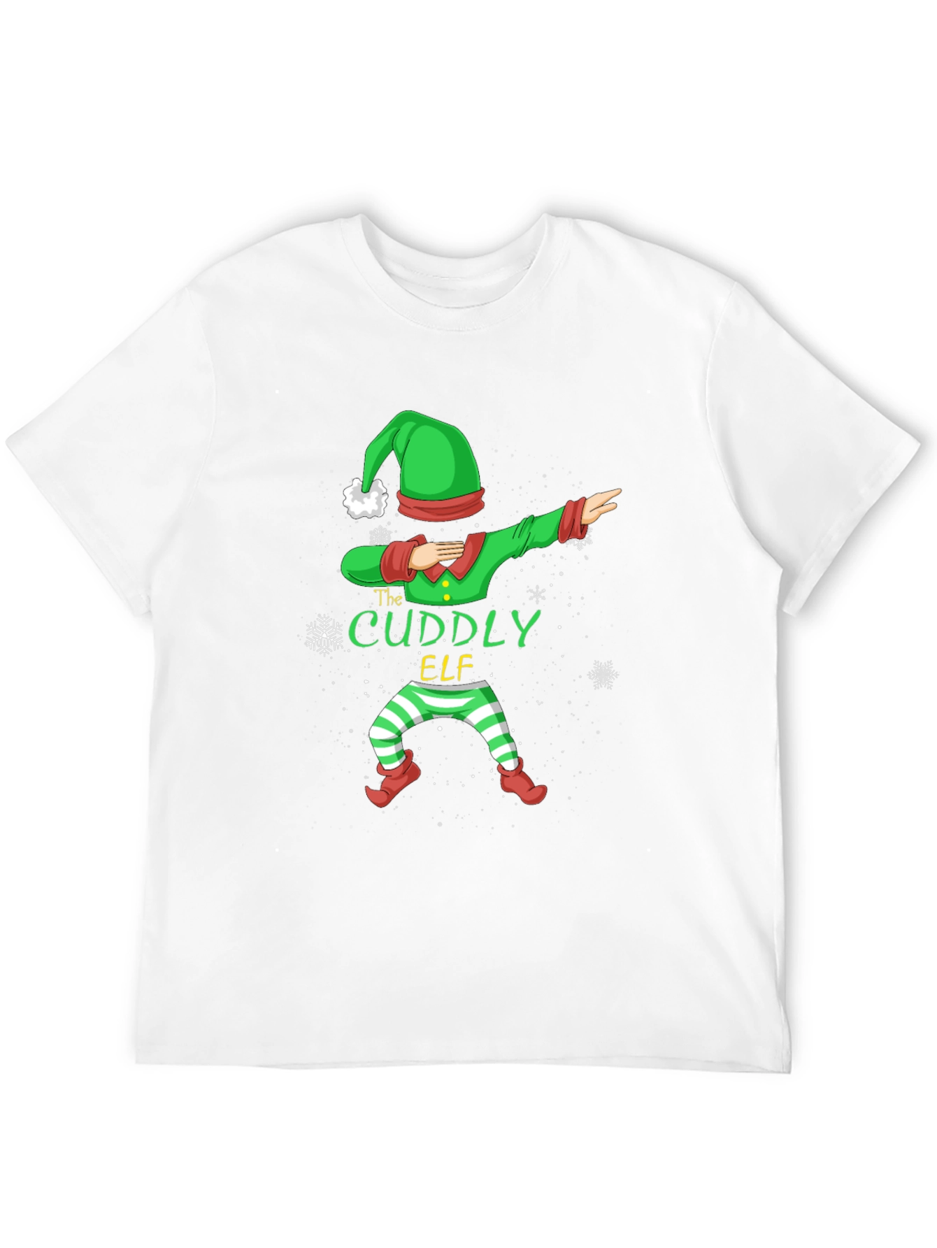Cuddly Elf Dabbing Christmas T-Shirt