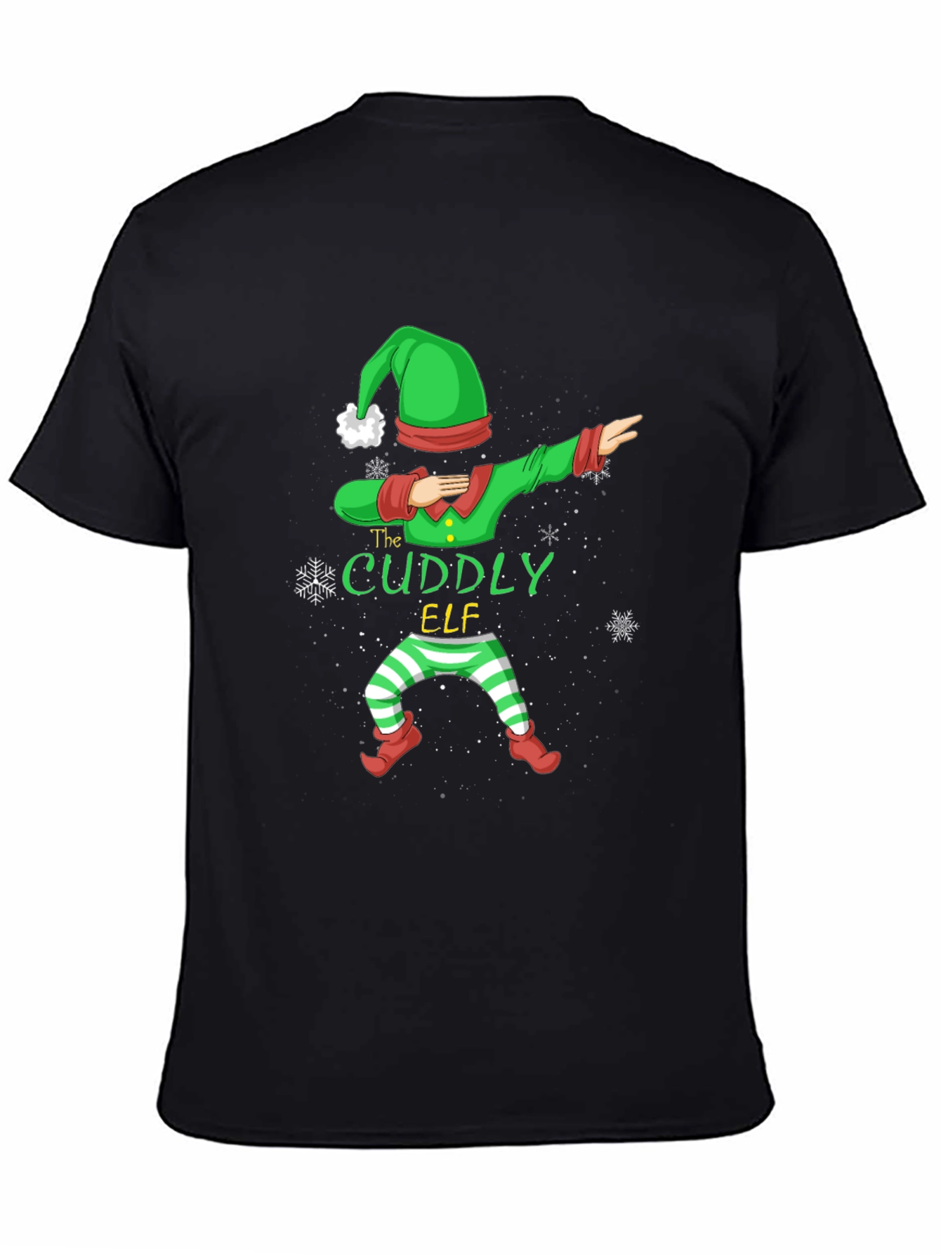 Cuddly Elf Dabbing Christmas T-Shirt