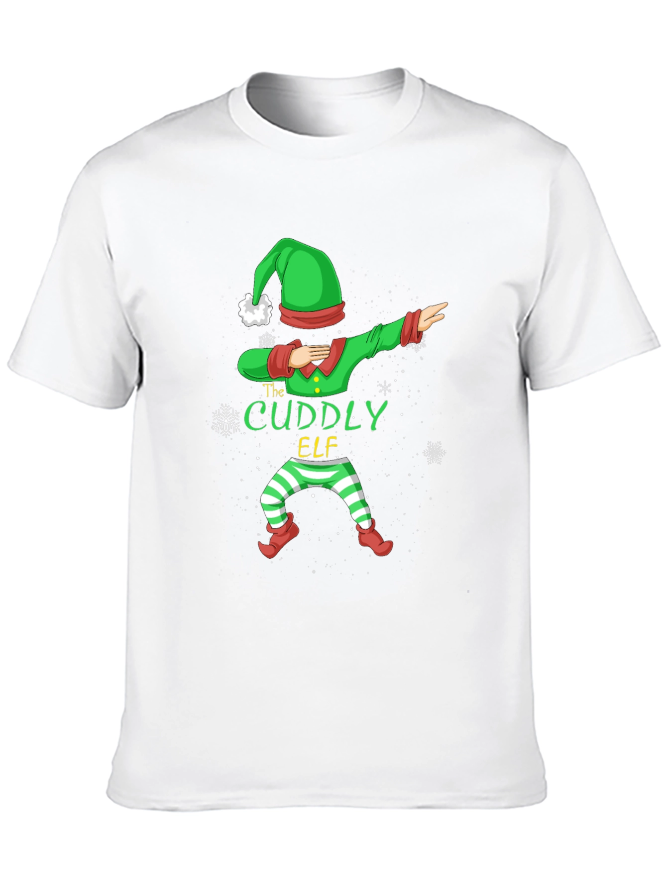 Cuddly Elf Dabbing Christmas T-Shirt