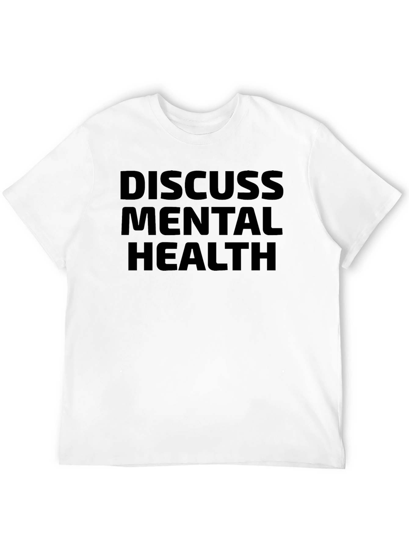 Discuss Mental Health Black Graphic Tee
