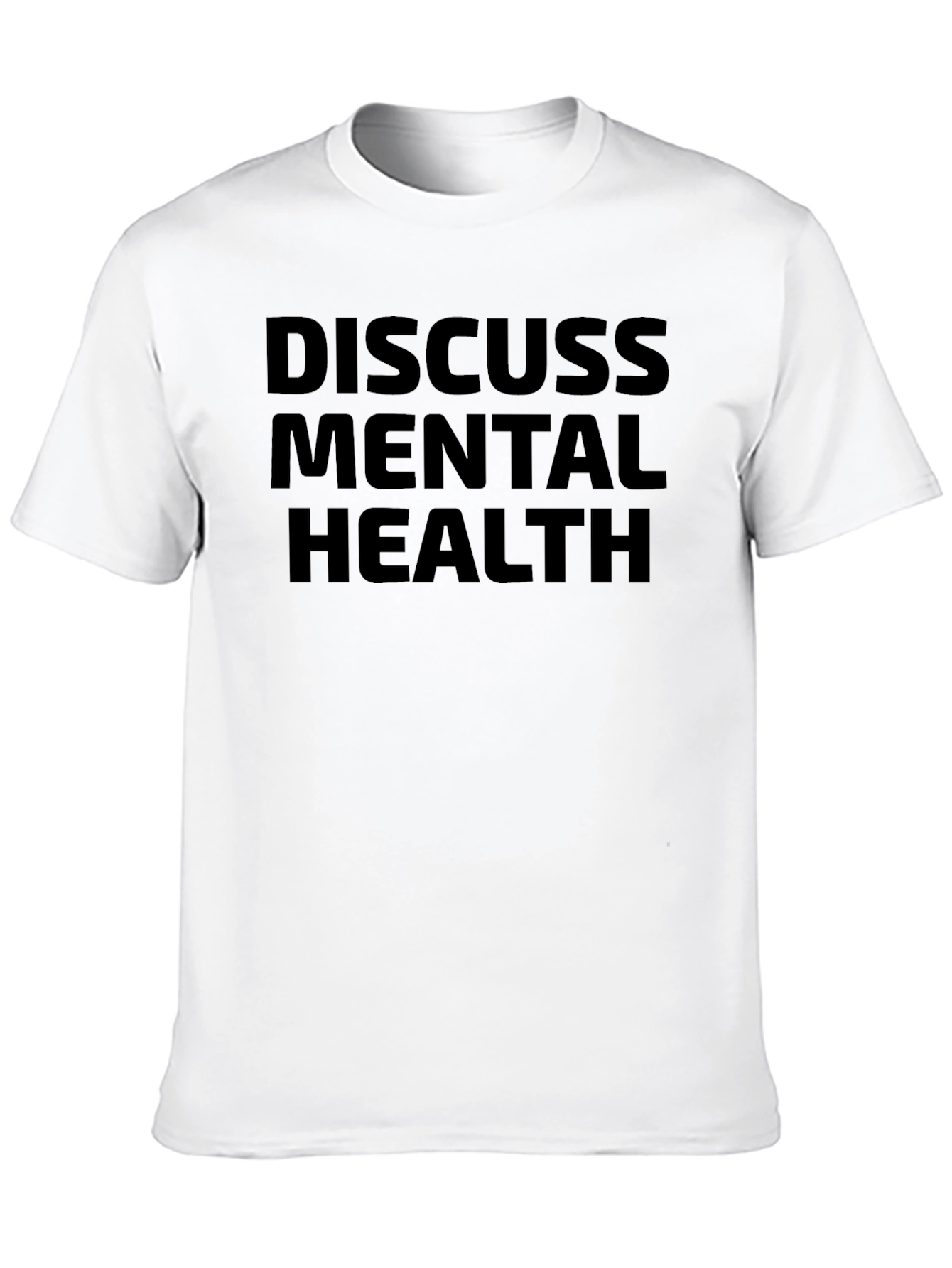 Discuss Mental Health Black Graphic Tee