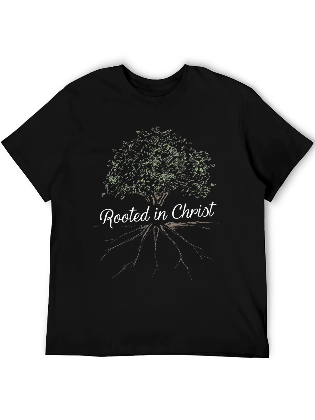 Rooted In Christ Black T-Shirt