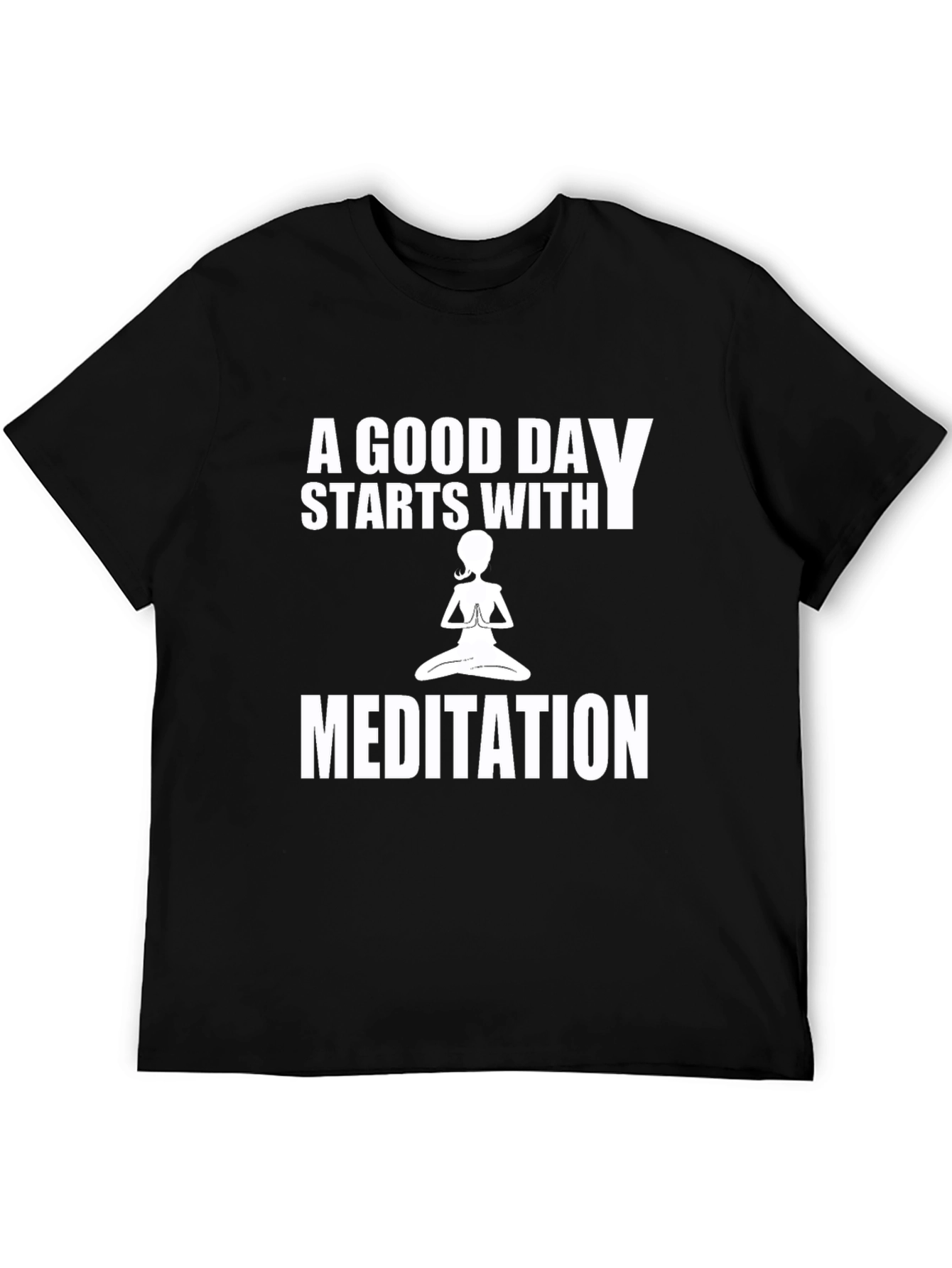 Meditation T-Shirt - Good Day Starts With Yoga Tee