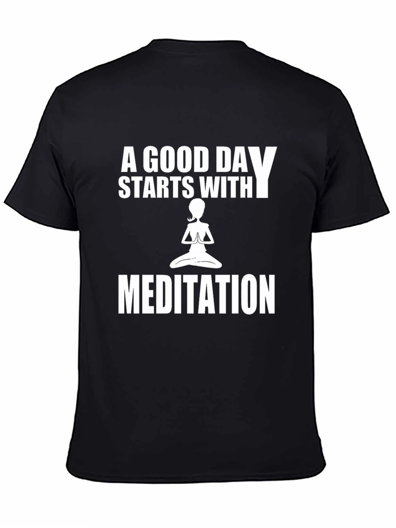 Meditation T-Shirt - Good Day Starts With Yoga Tee