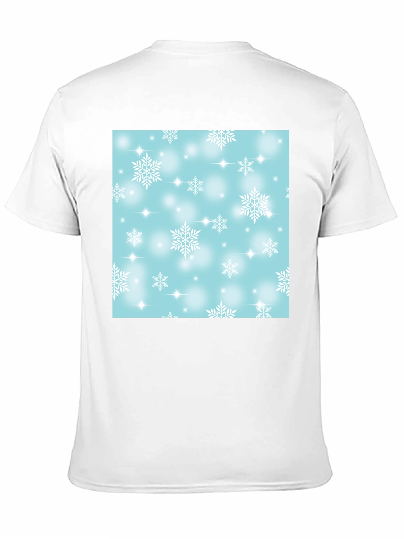 Snowflake Pattern T-Shirt - Winter Festive Tee