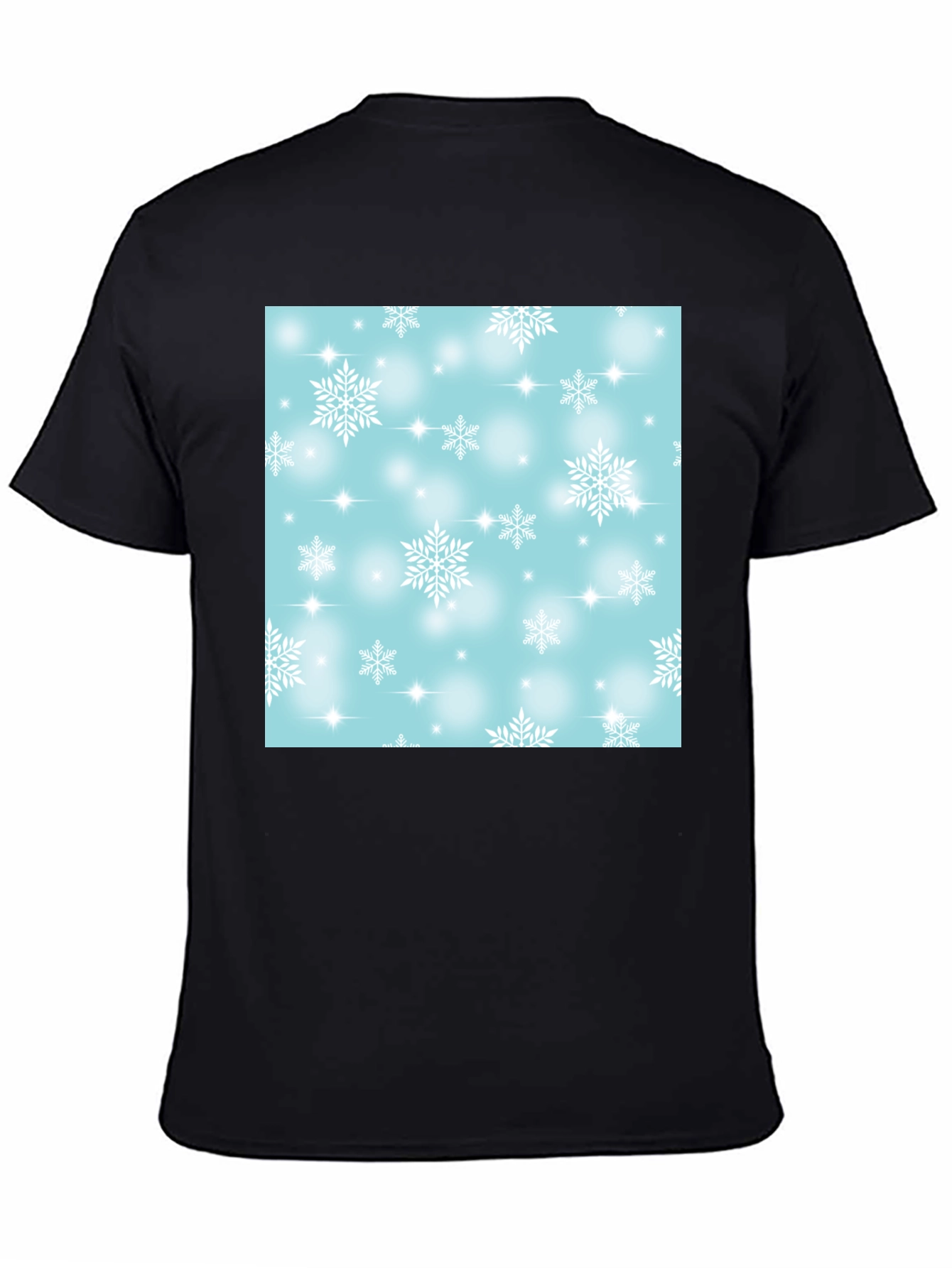 Snowflake Pattern T-Shirt - Winter Festive Tee