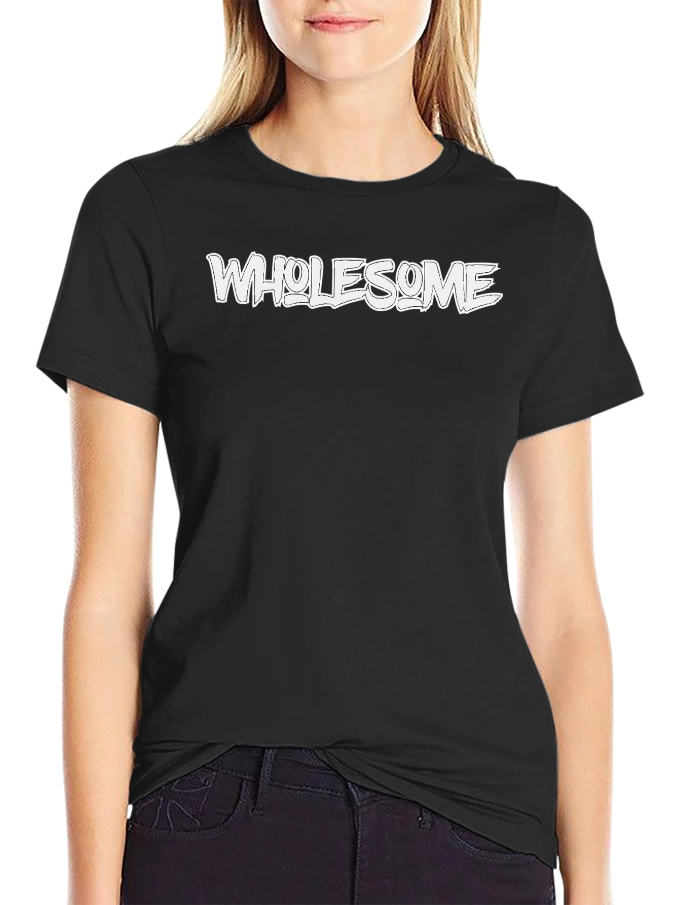 Wholesome Black Graphic Tee