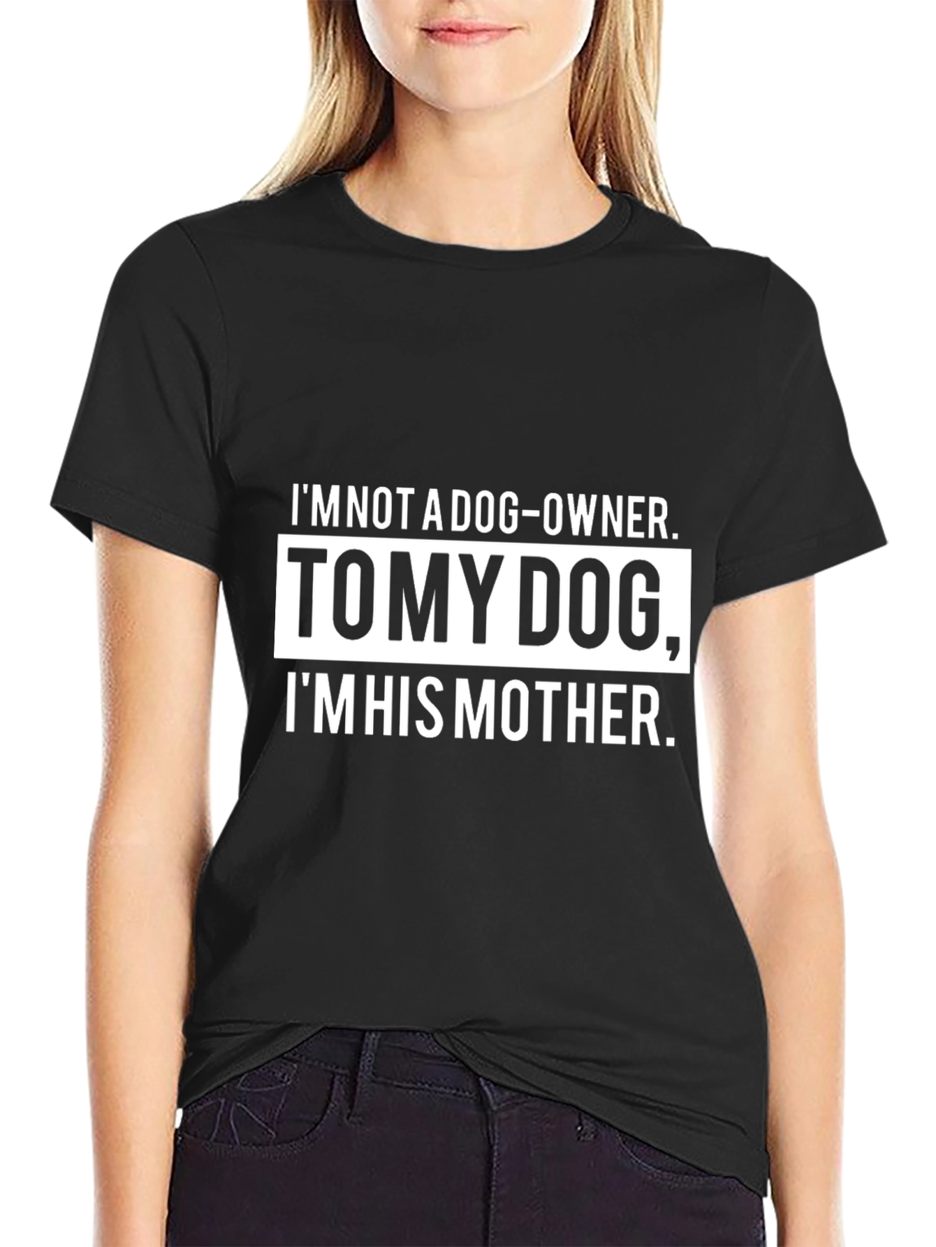Dog Mom T-Shirt - Tomy Dog Im His Mother