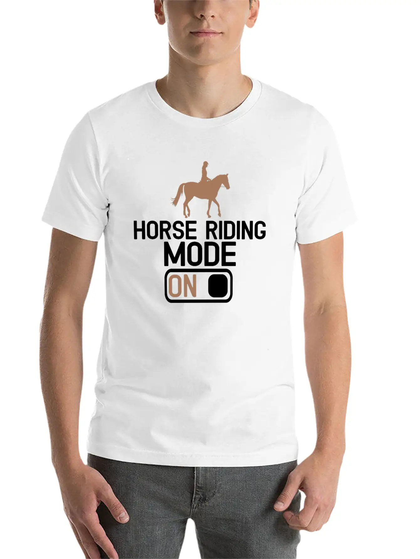 Equestrian Horse Riding Rider Horse Horse Love Rid Unisex Casual T-Shirt – Clean Design For Daily Comfort