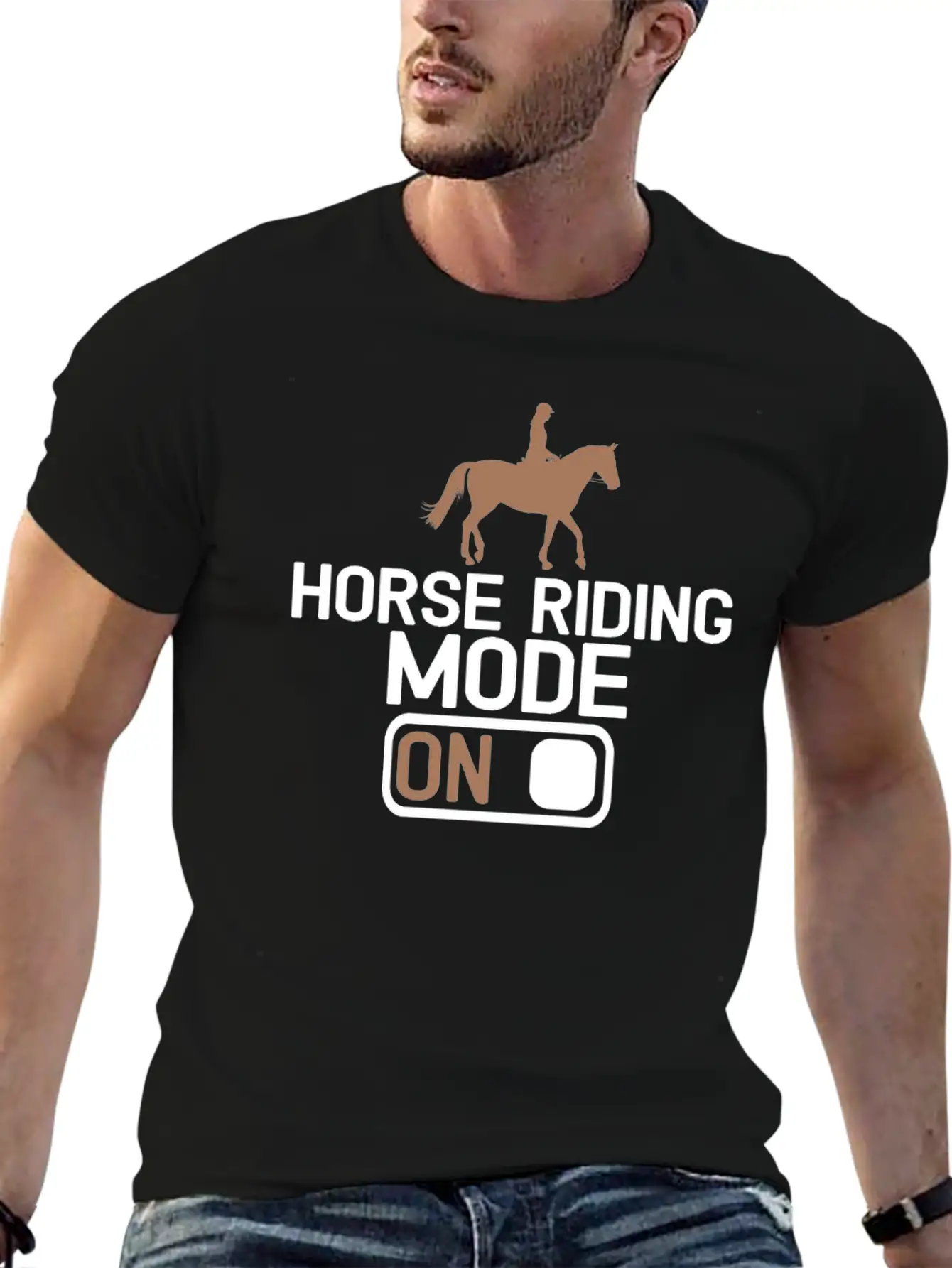 Equestrian Horse Riding Rider Horse Horse Love Rid Unisex Casual T-Shirt – Clean Design For Daily Comfort