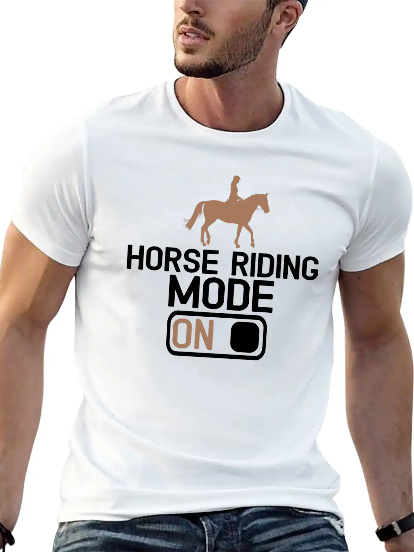 Equestrian Horse Riding Rider Horse Horse Love Rid Unisex Casual T-Shirt – Clean Design For Daily Comfort