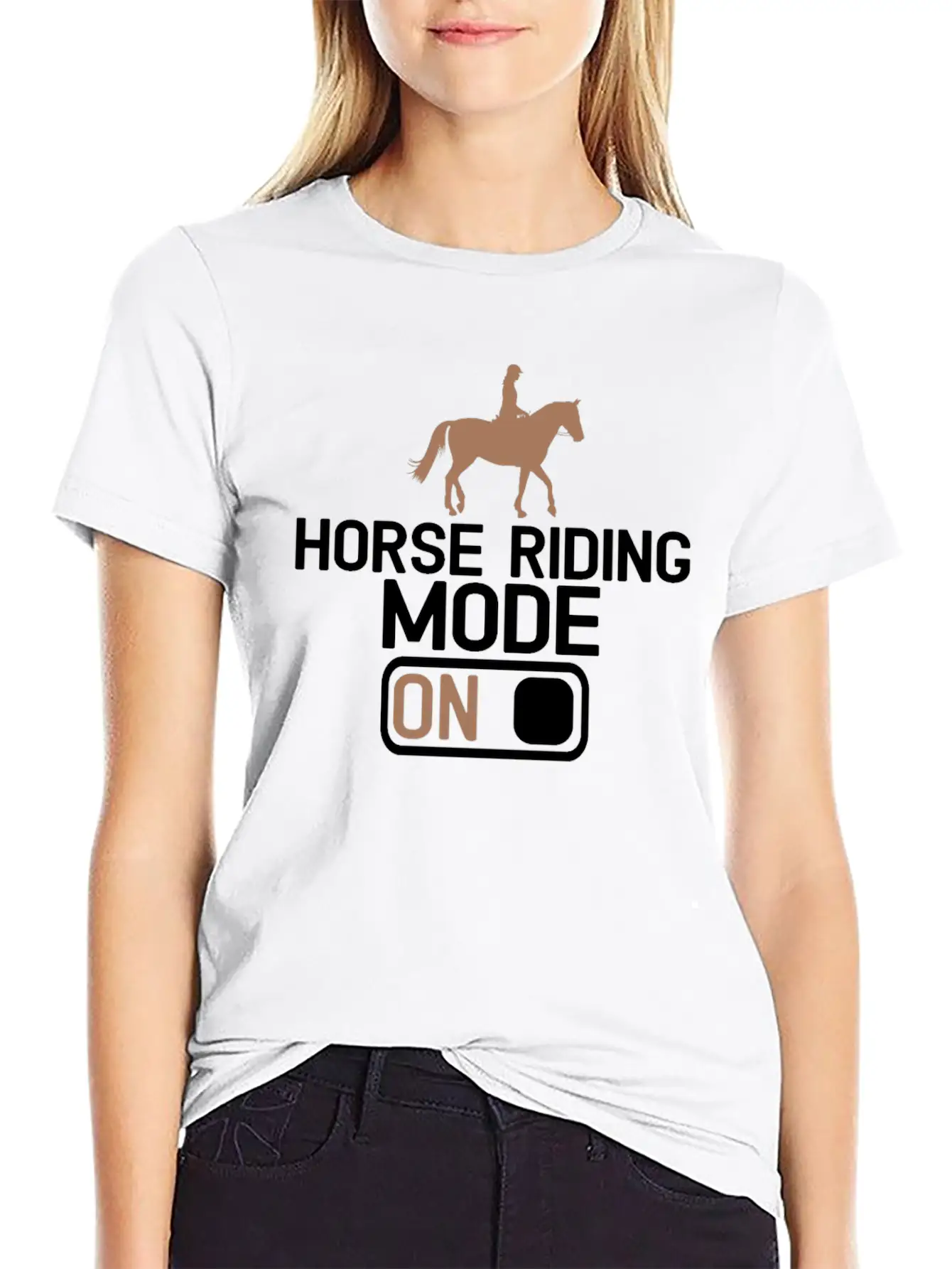 Equestrian Horse Riding Rider Horse Horse Love Rid Unisex Casual T-Shirt – Clean Design For Daily Comfort