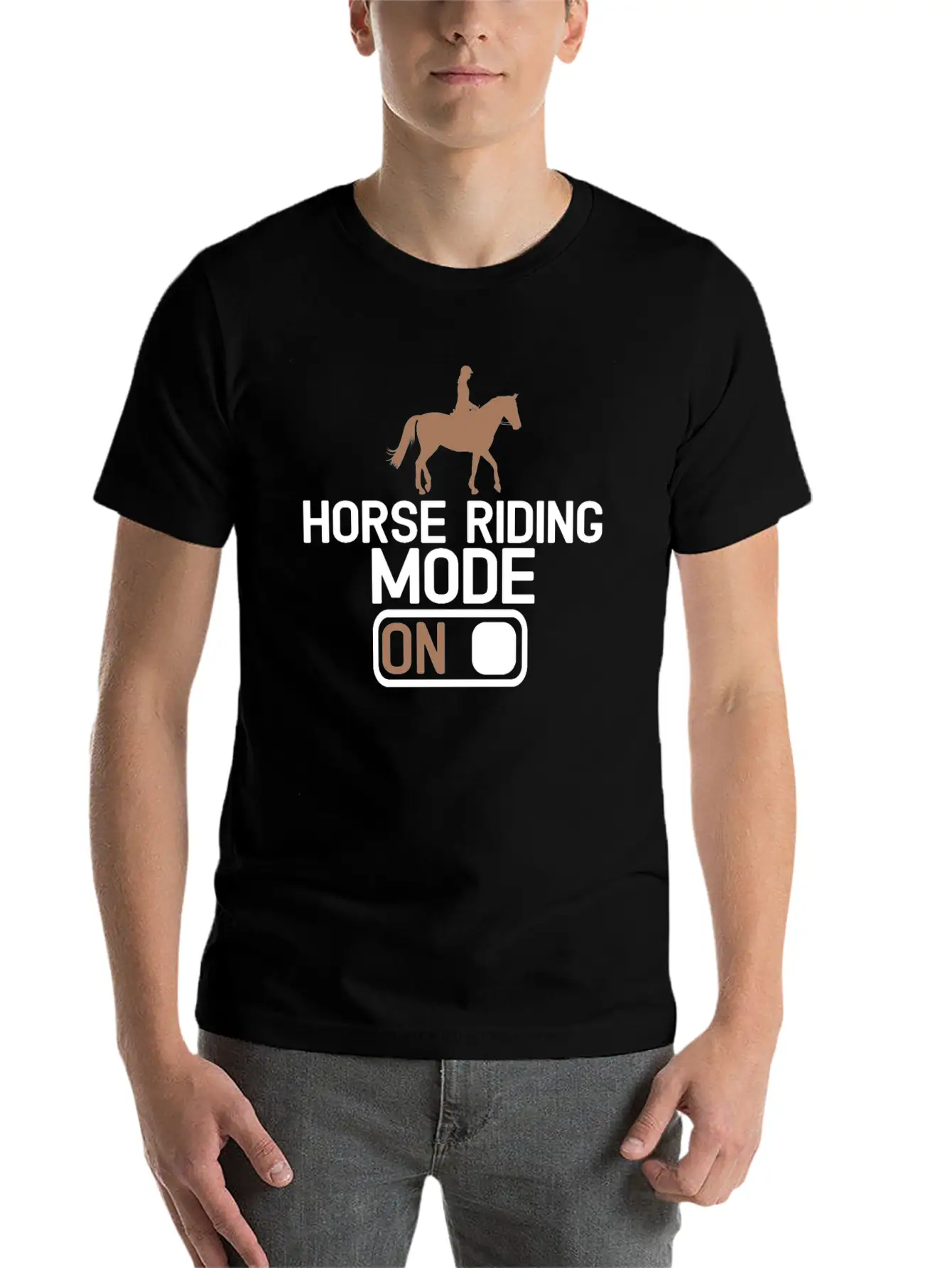 Equestrian Horse Riding Rider Horse Horse Love Rid Unisex Casual T-Shirt – Clean Design For Daily Comfort