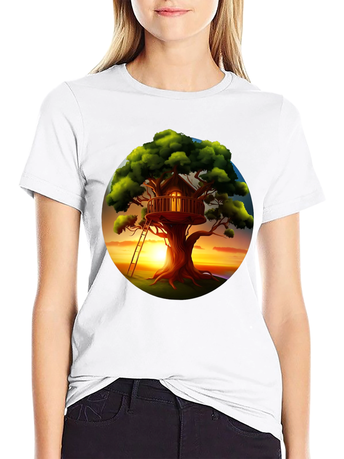 Treehouse Sunset Graphic Tee