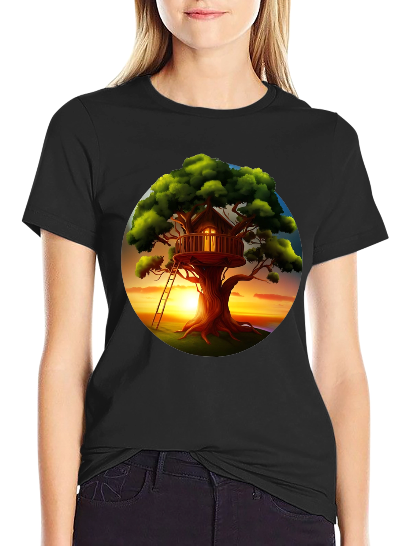Treehouse Sunset Graphic Tee